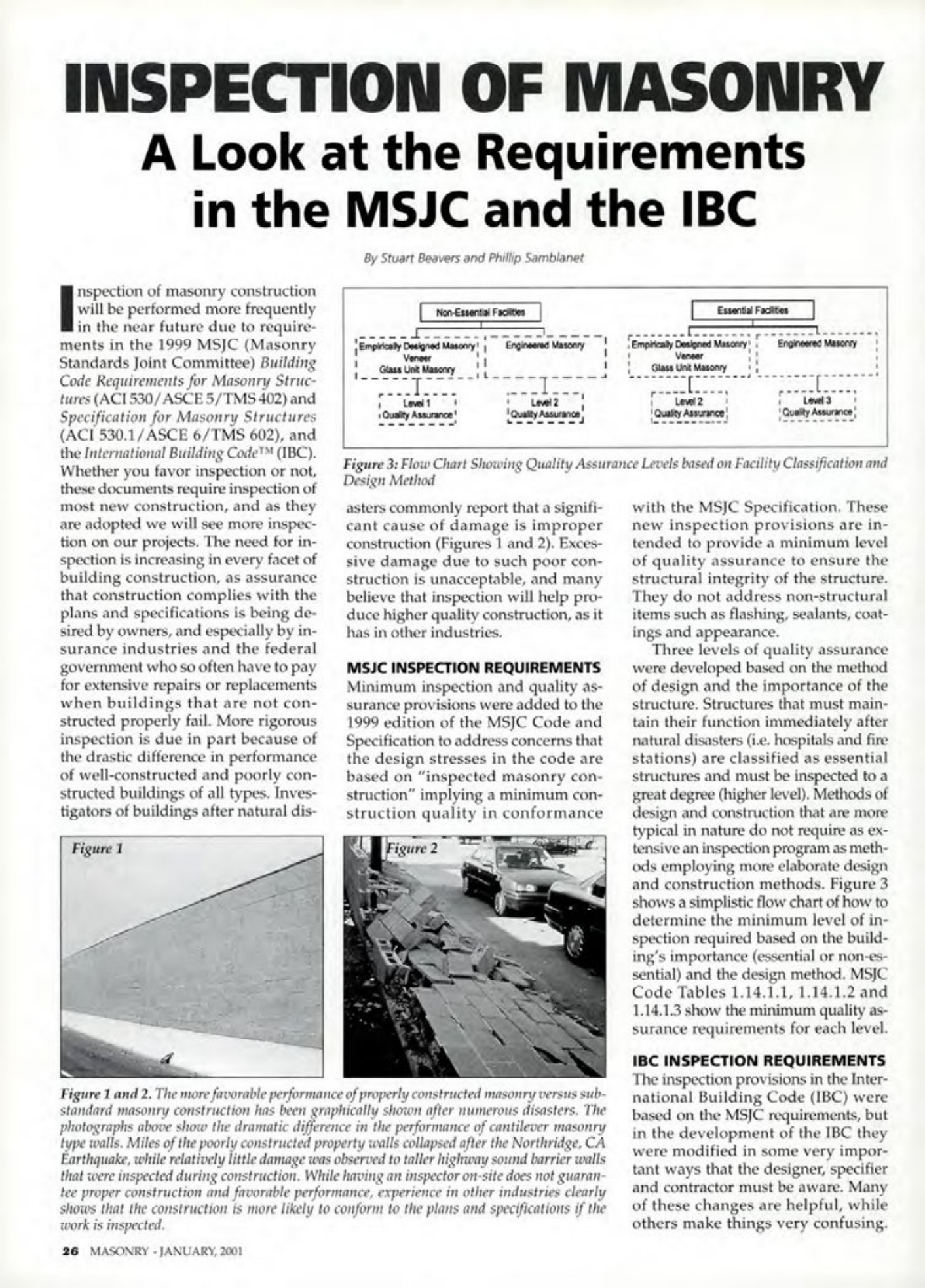 Masonry Magazine January 2001 Page. 26
