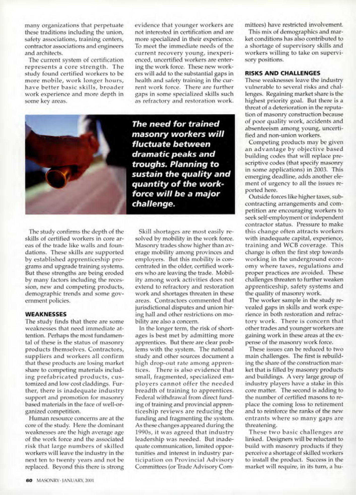 Masonry Magazine January 2001 Page. 60