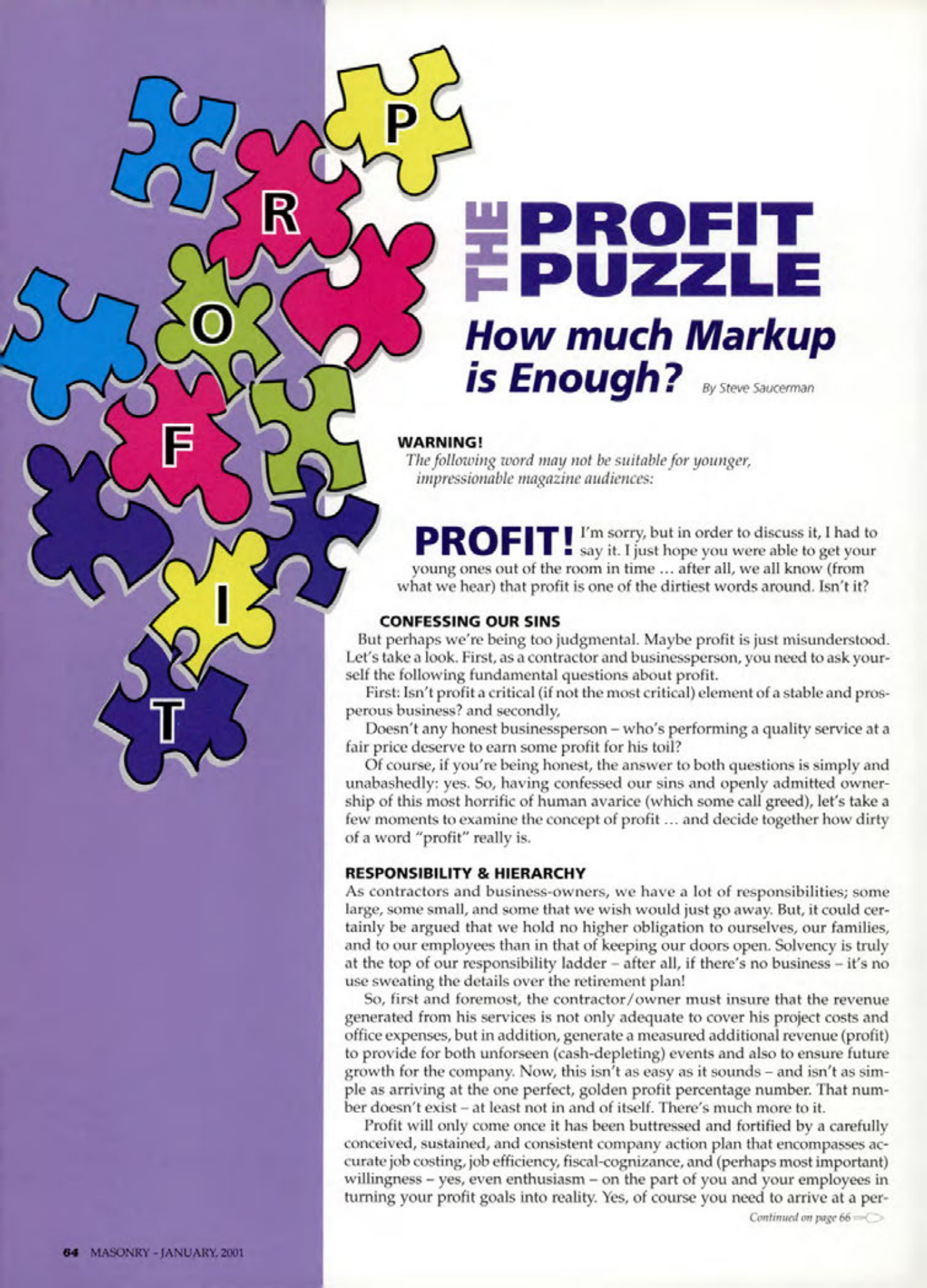 Masonry Magazine January 2001 Page. 64
