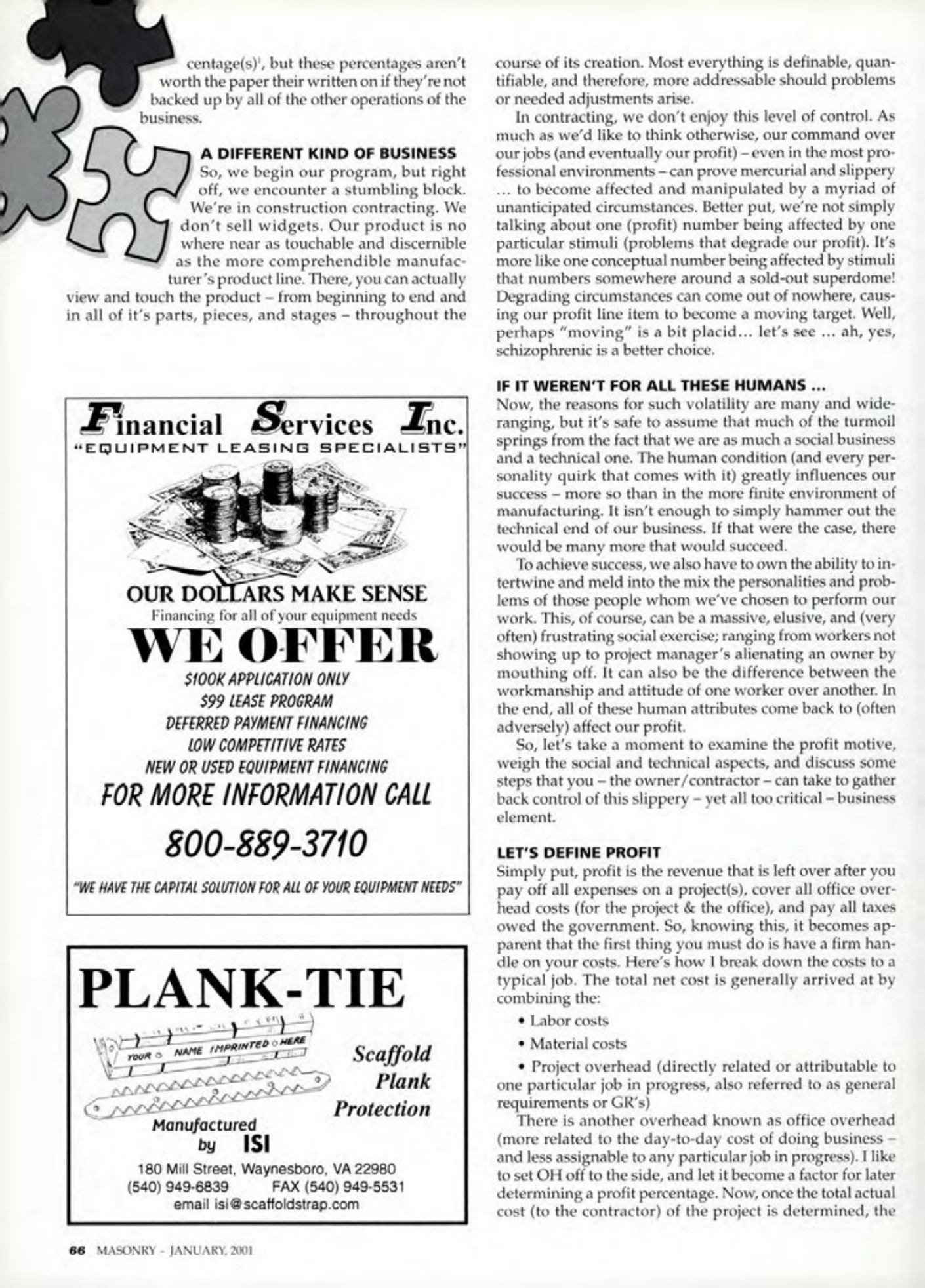 Masonry Magazine January 2001 Page. 66