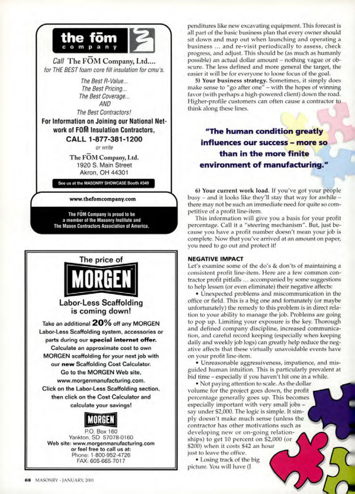 Masonry Magazine January 2001 Page. 68
