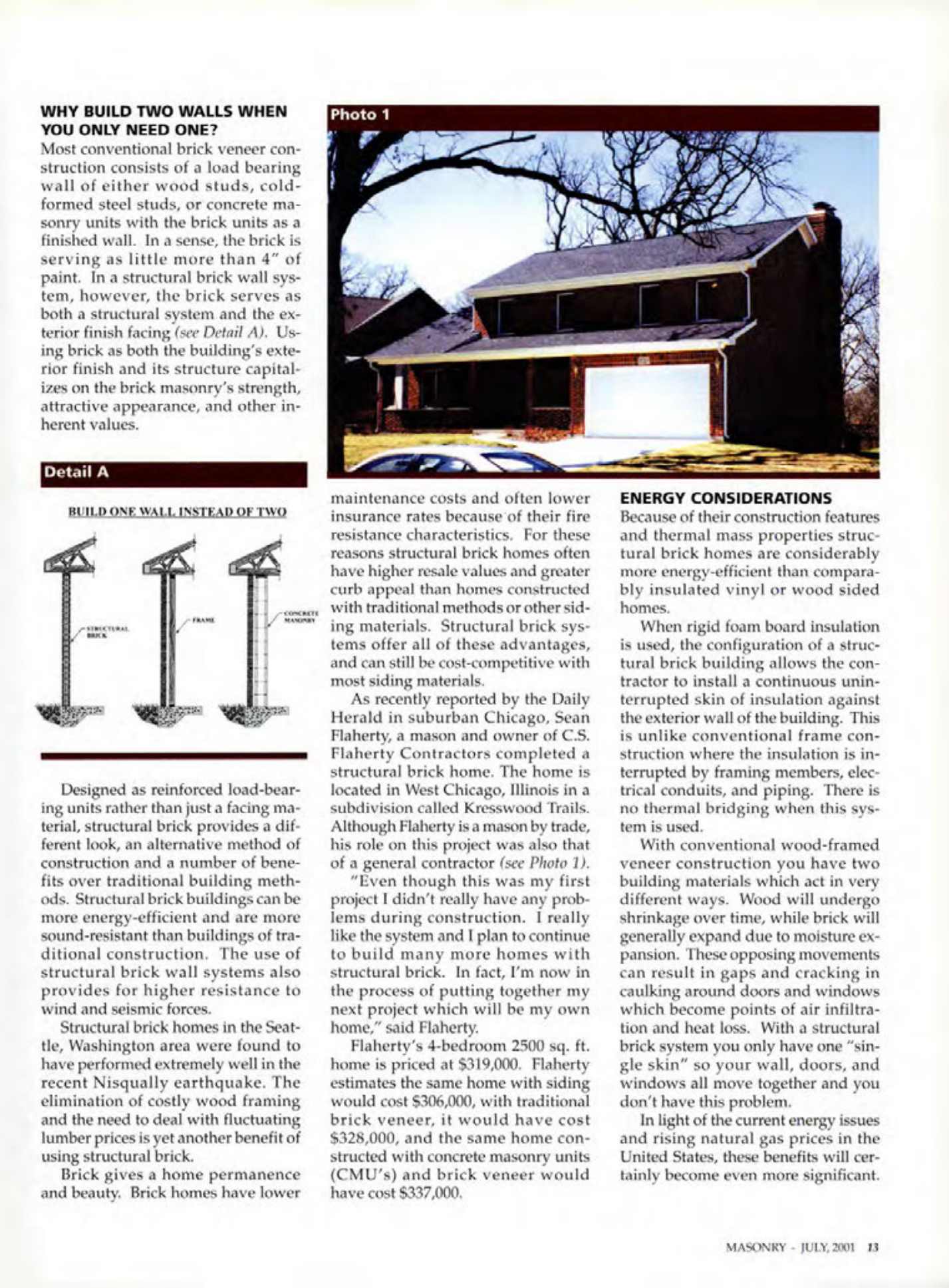 Masonry Magazine July 2001 Page. 13
