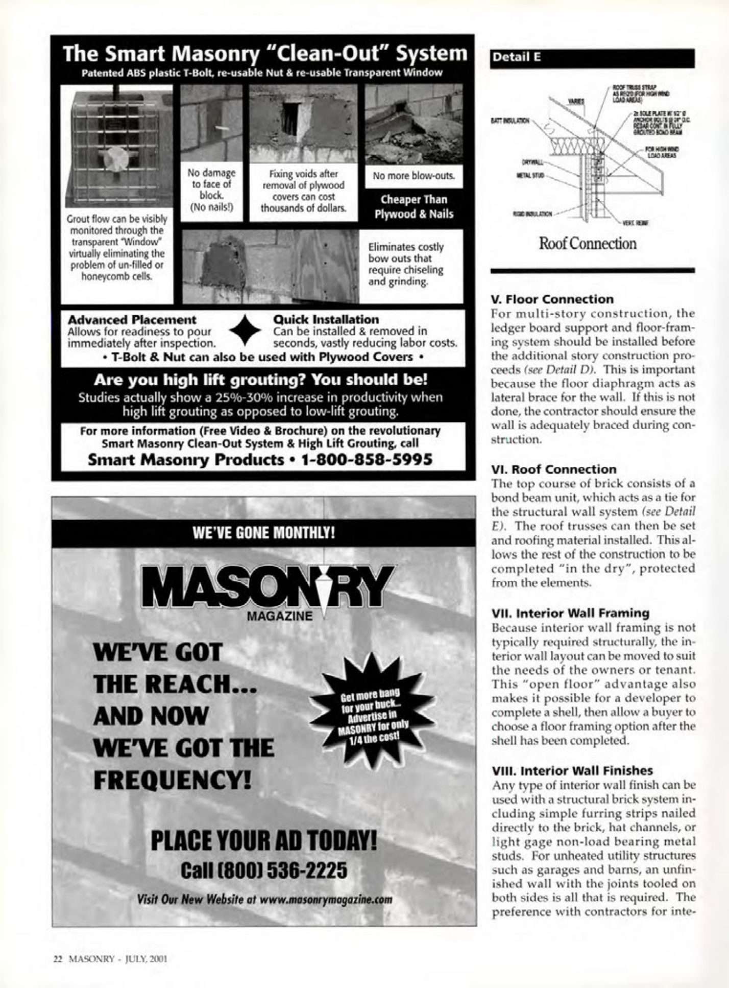 Masonry Magazine July 2001 Page. 22