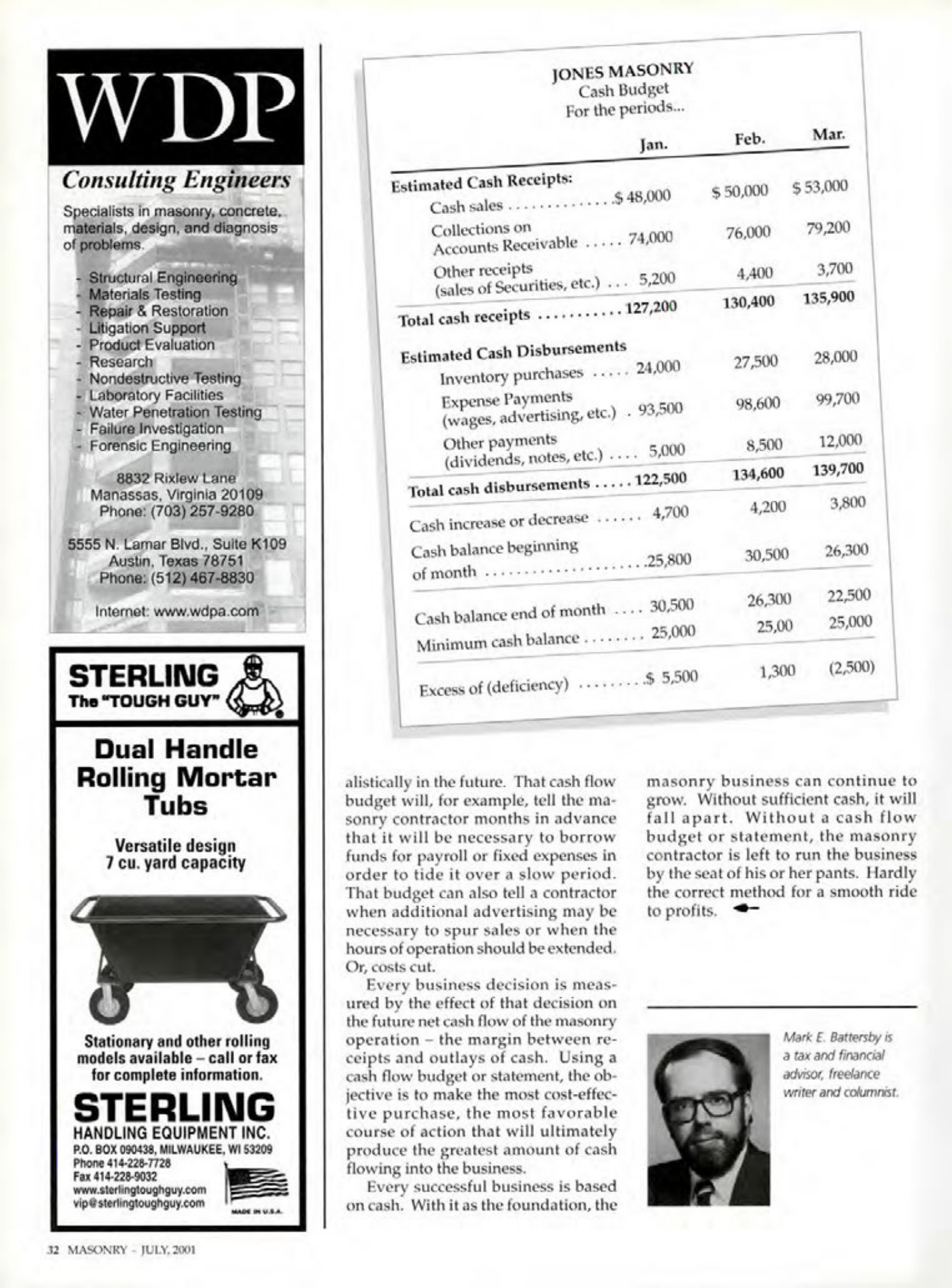 Masonry Magazine July 2001 Page. 32