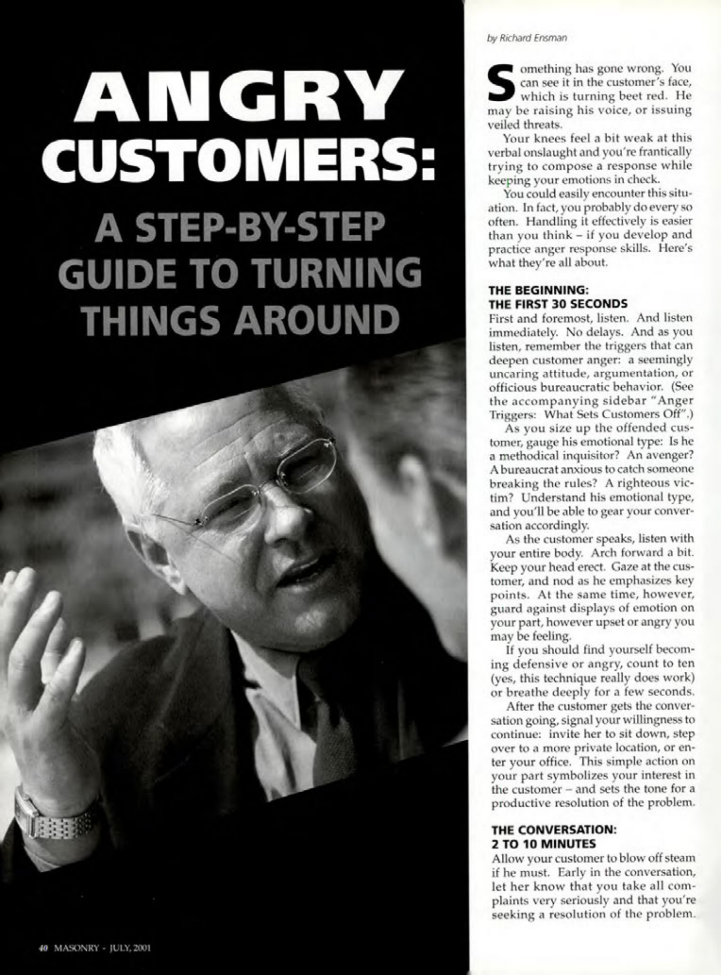 Masonry Magazine July 2001 Page. 40