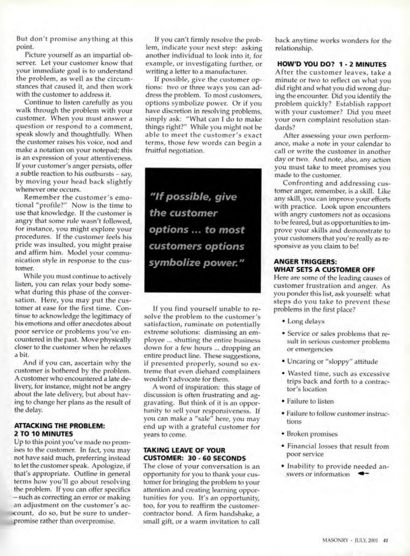 Masonry Magazine July 2001 Page. 41