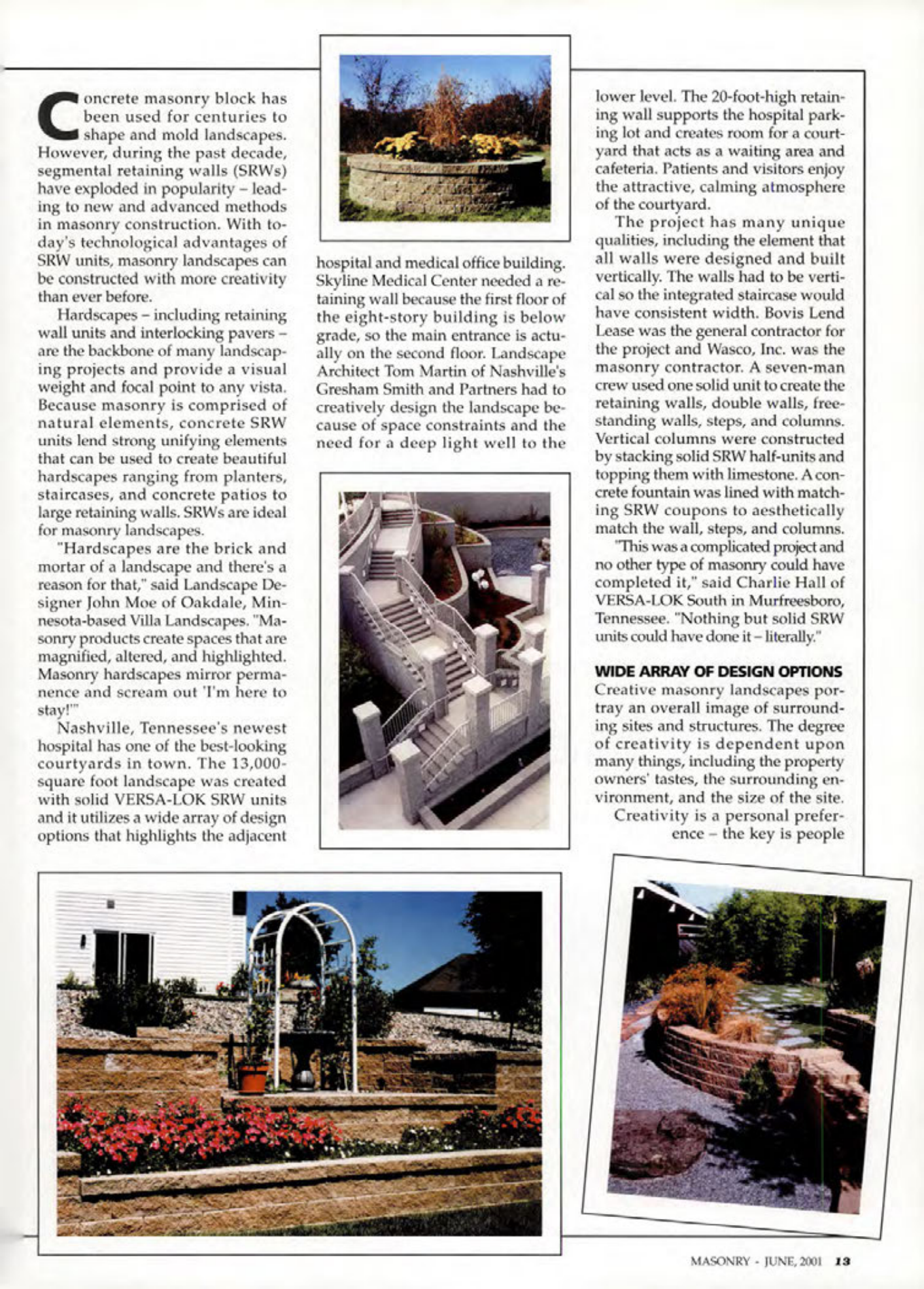 Masonry Magazine June 2001 Page. 13
