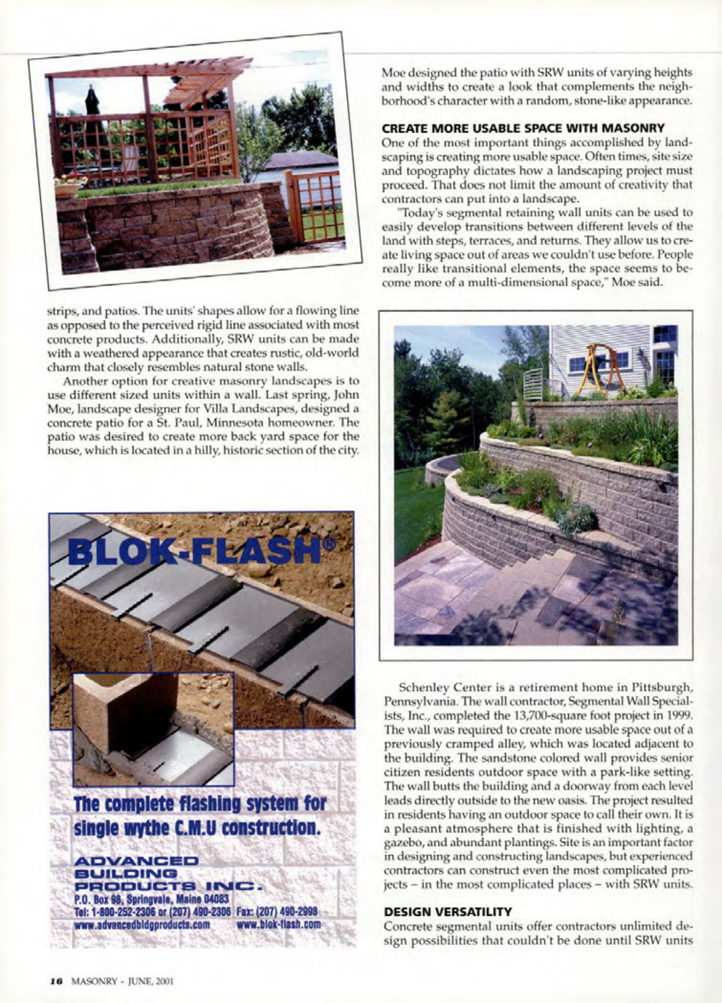 Masonry Magazine June 2001 Page. 16