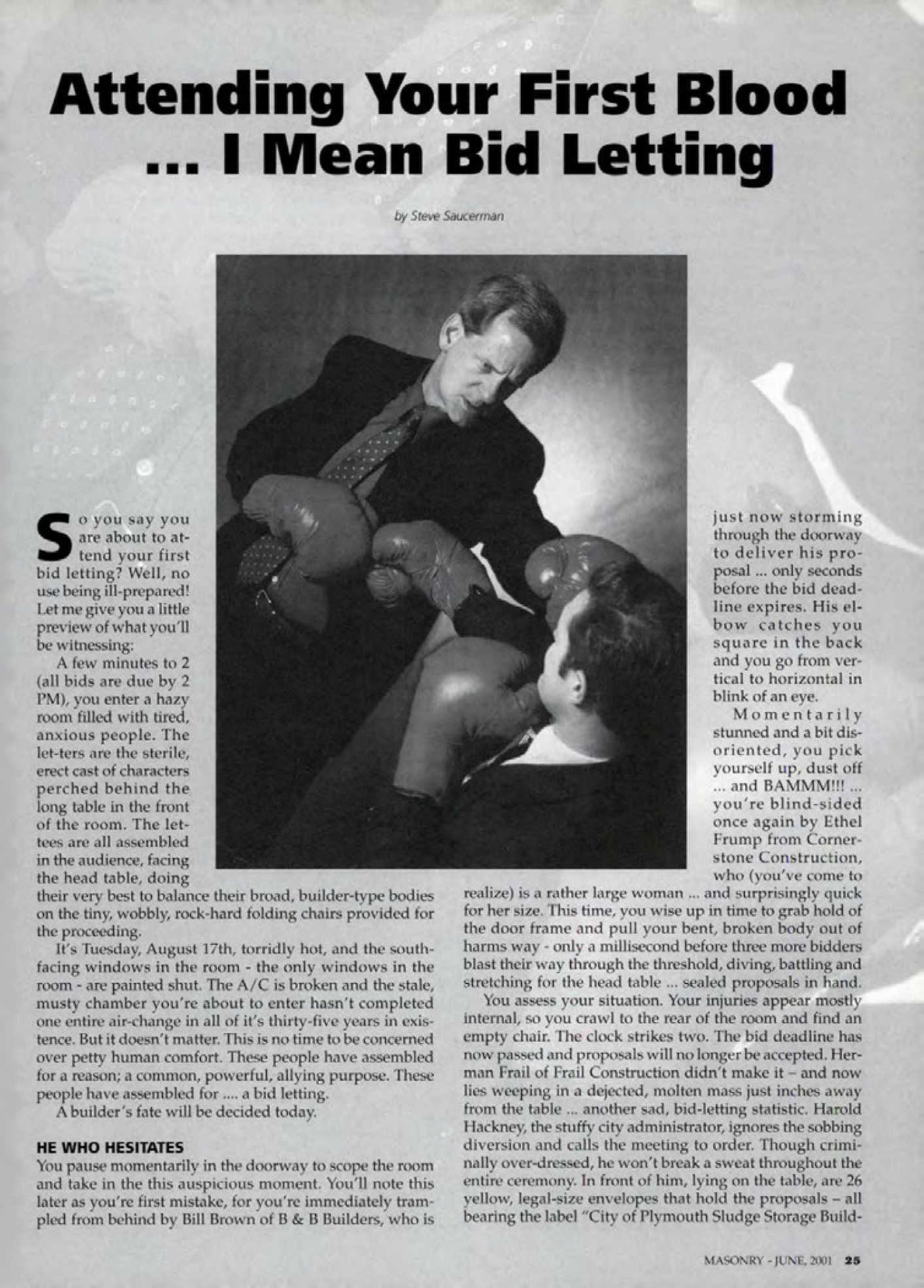 Masonry Magazine June 2001 Page. 25