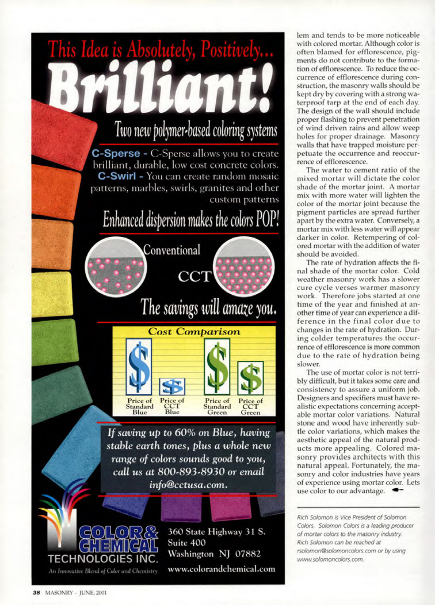 Masonry Magazine June 2001 Page. 38