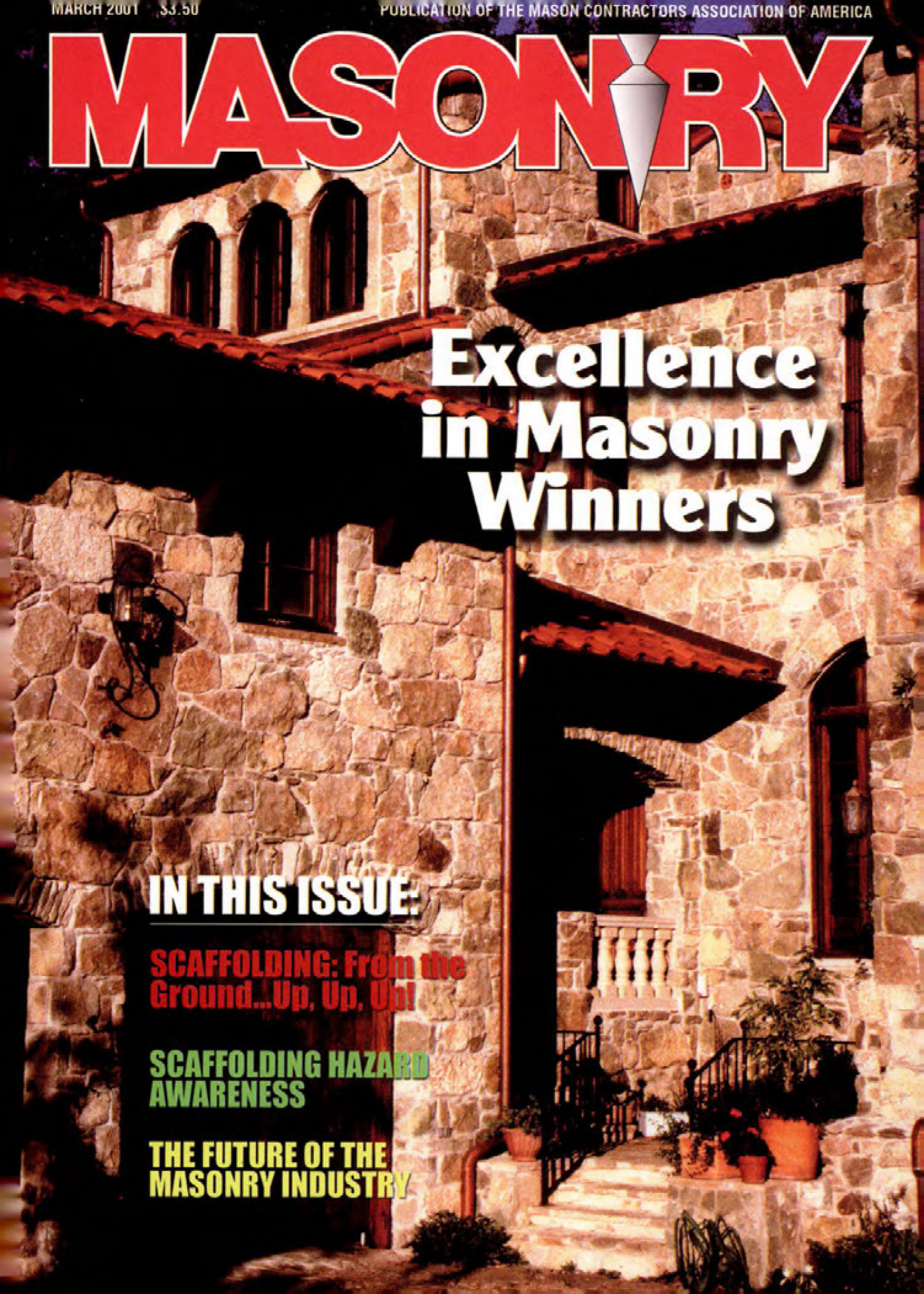 Masonry Magazine March 2001 Page. 1