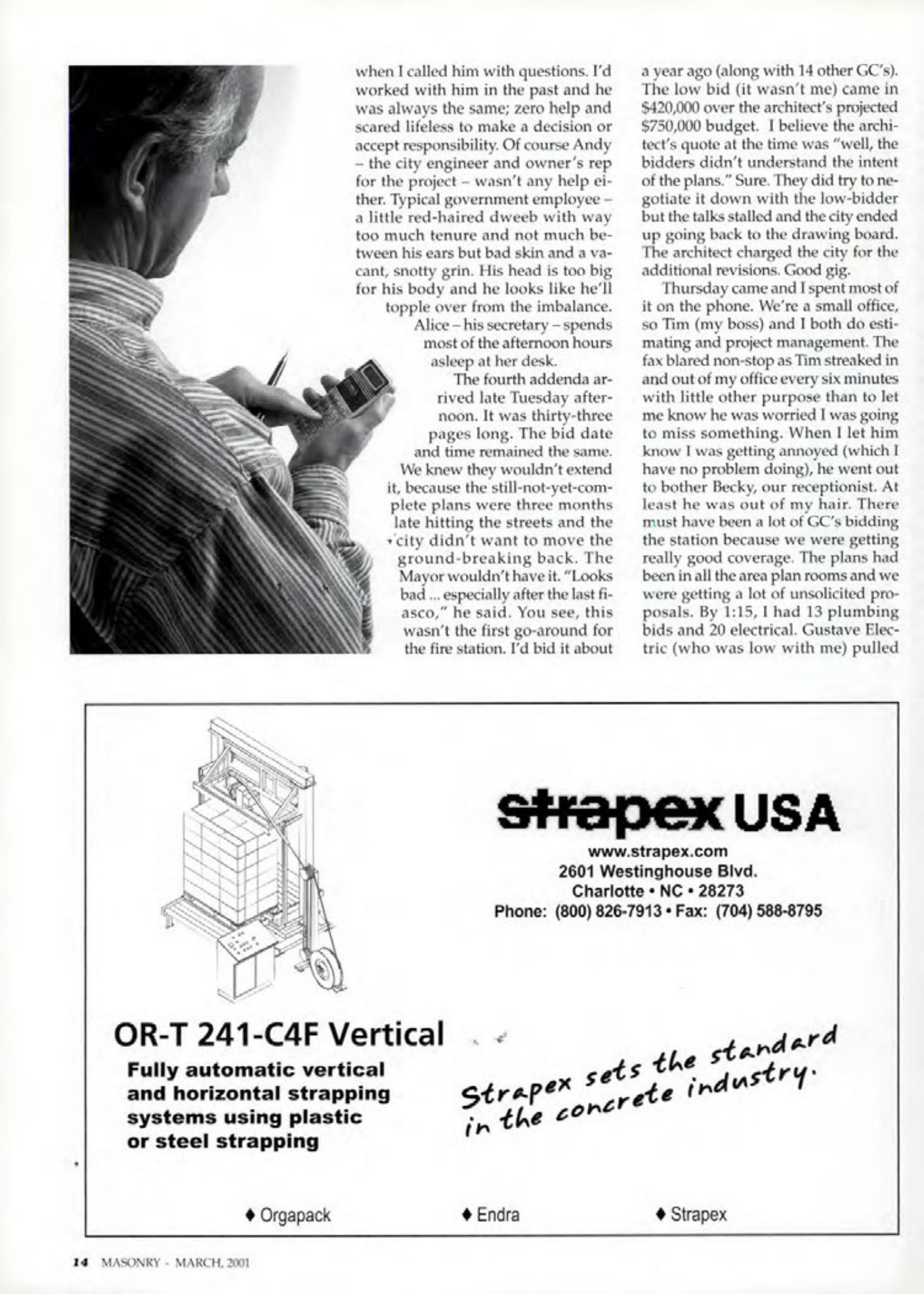 Masonry Magazine March 2001 Page. 14