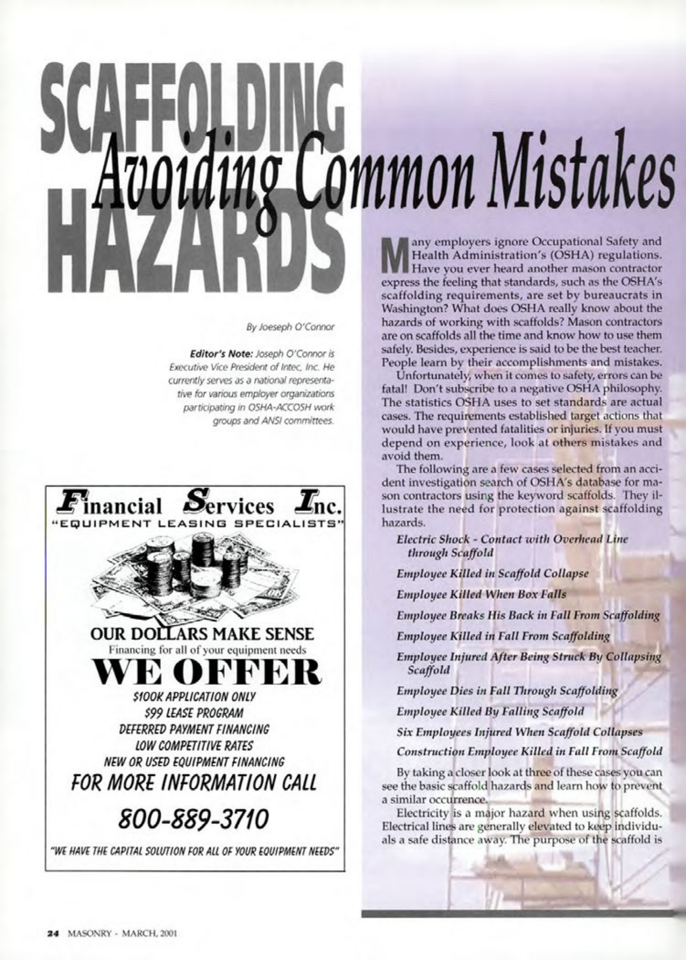 Masonry Magazine March 2001 Page. 24