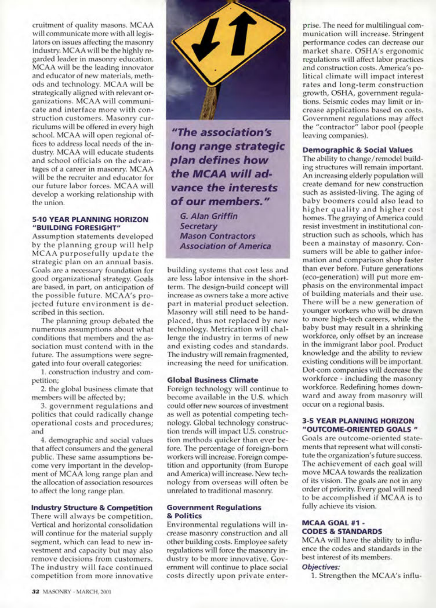 Masonry Magazine March 2001 Page. 32
