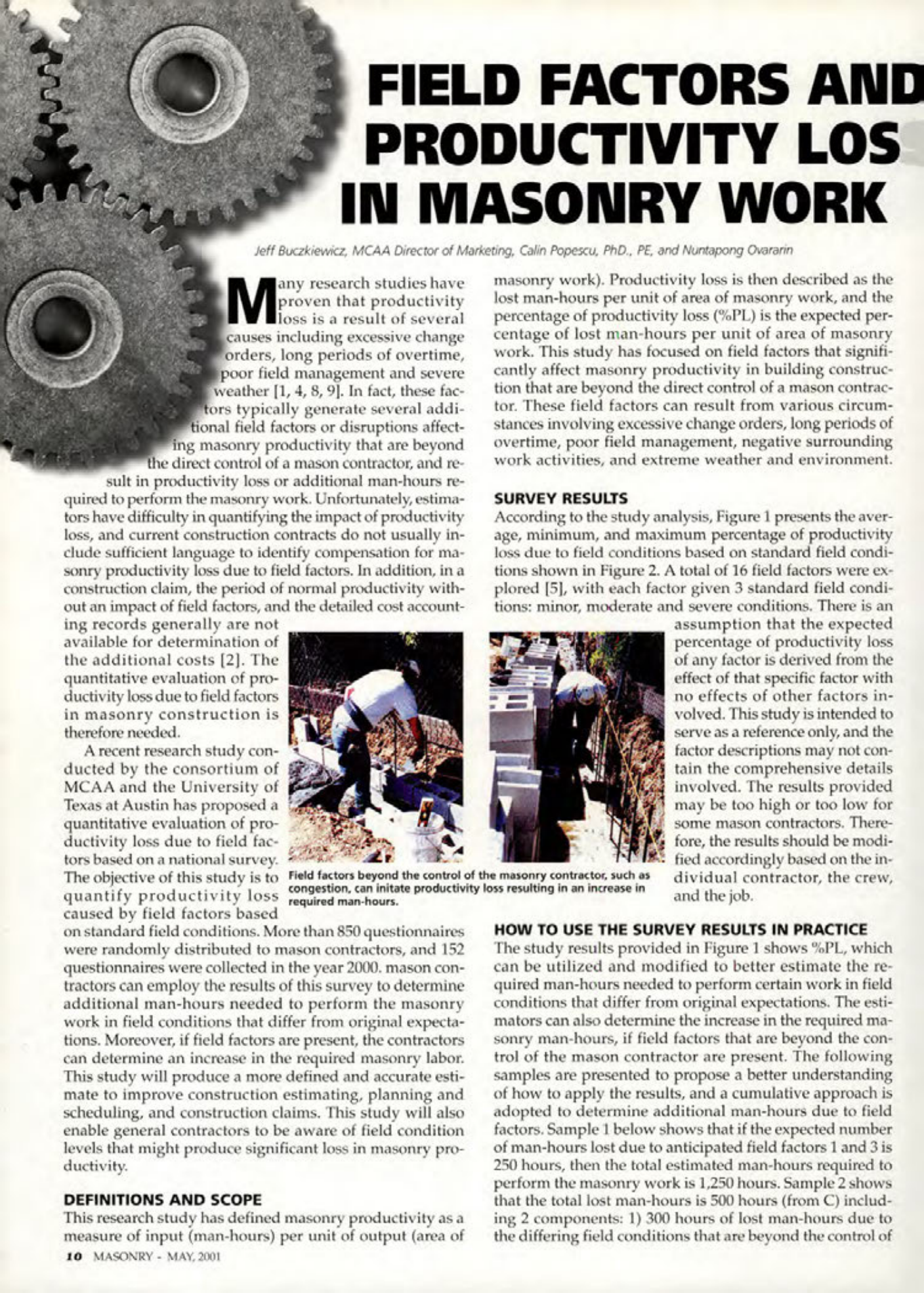 Masonry Magazine May 2001 Page. 10