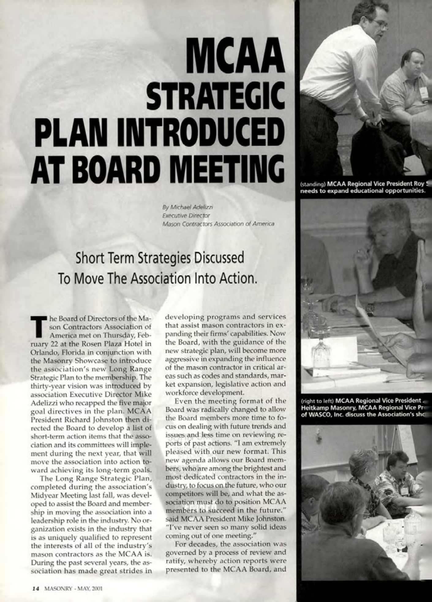 Masonry Magazine May 2001 Page. 14