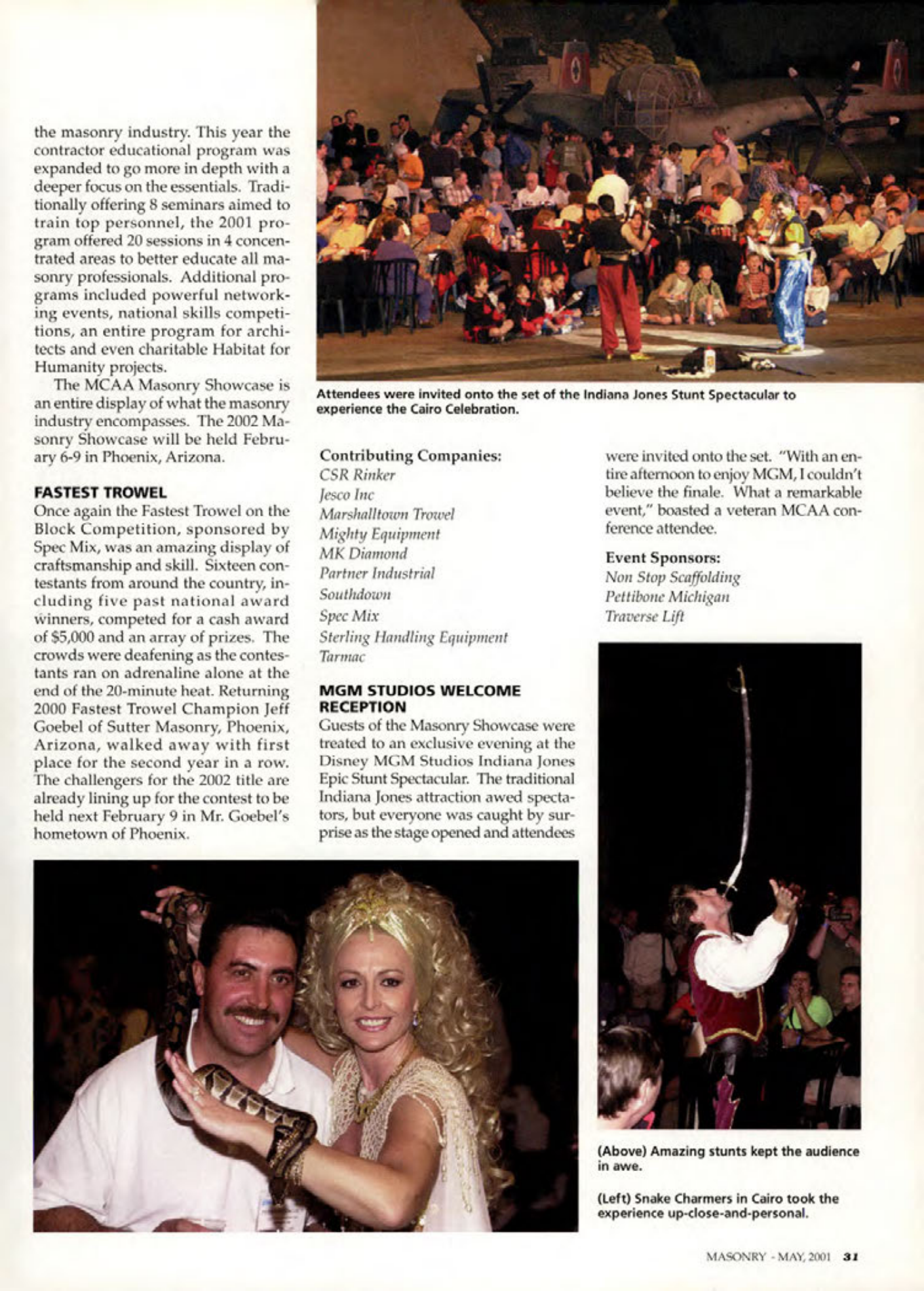 Masonry Magazine May 2001 Page. 31