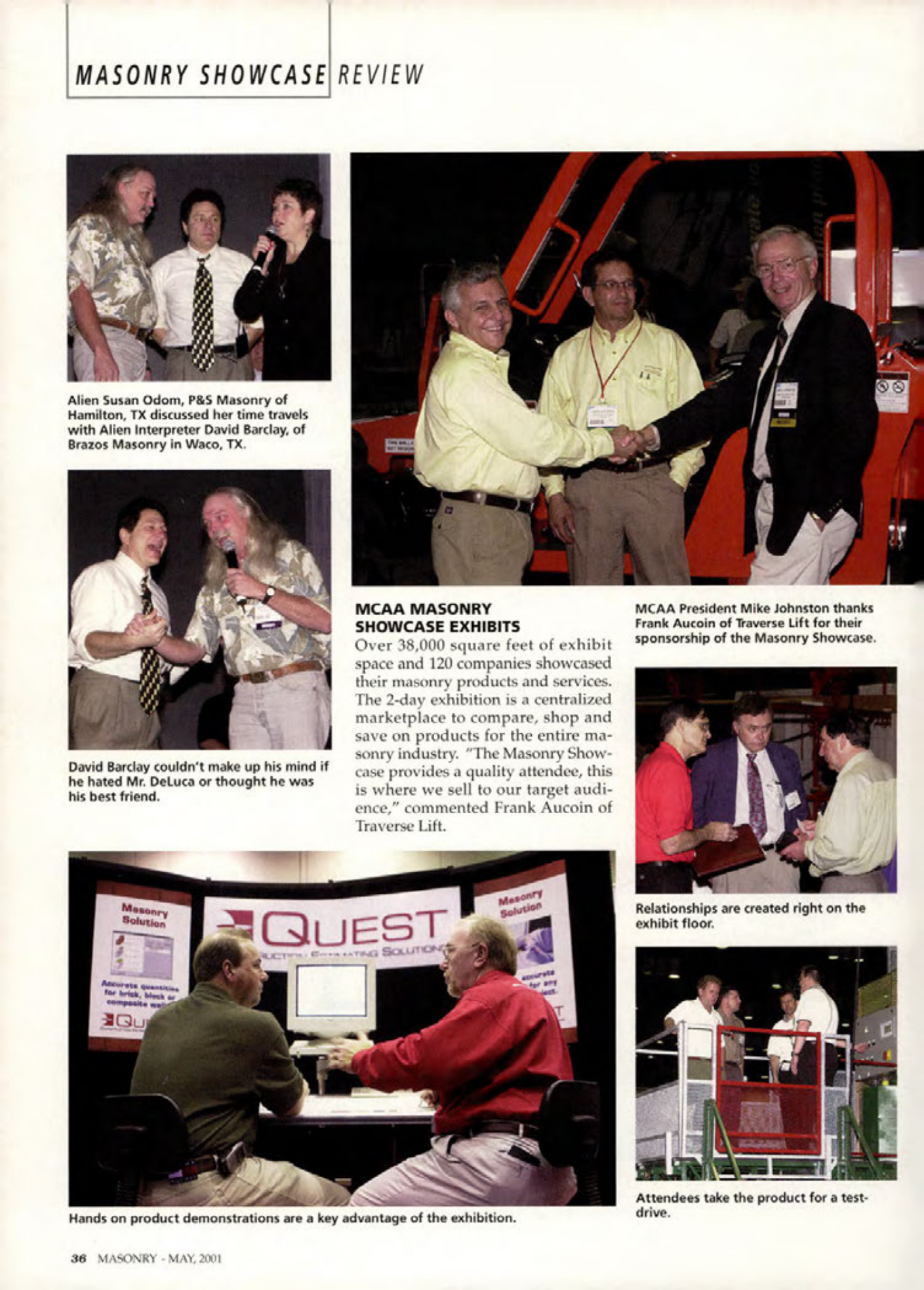 Masonry Magazine May 2001 Page. 36