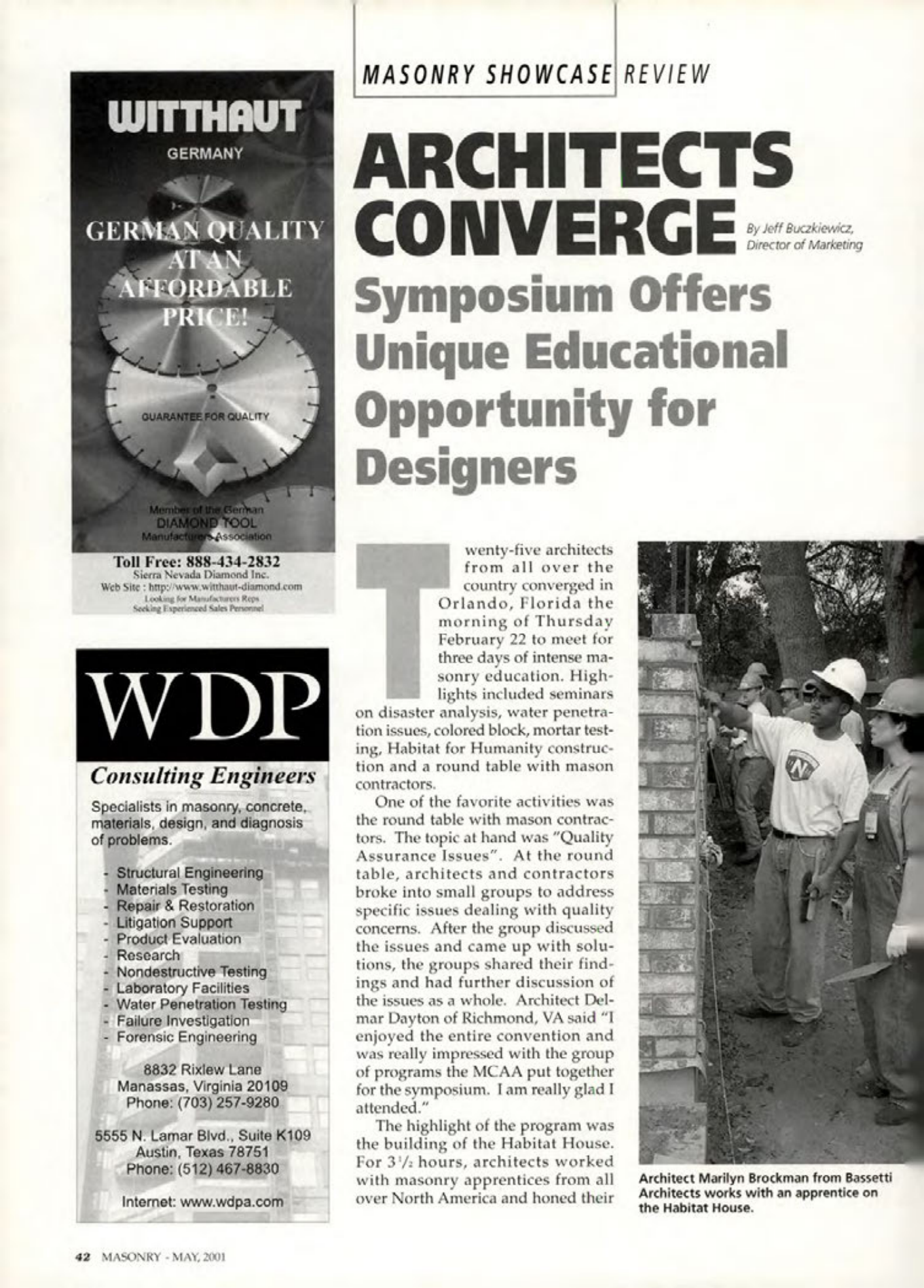 Masonry Magazine May 2001 Page. 42