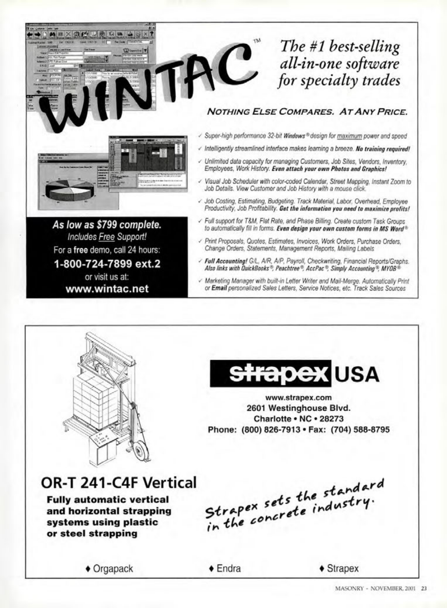 Masonry Magazine November 2001 Page. 23