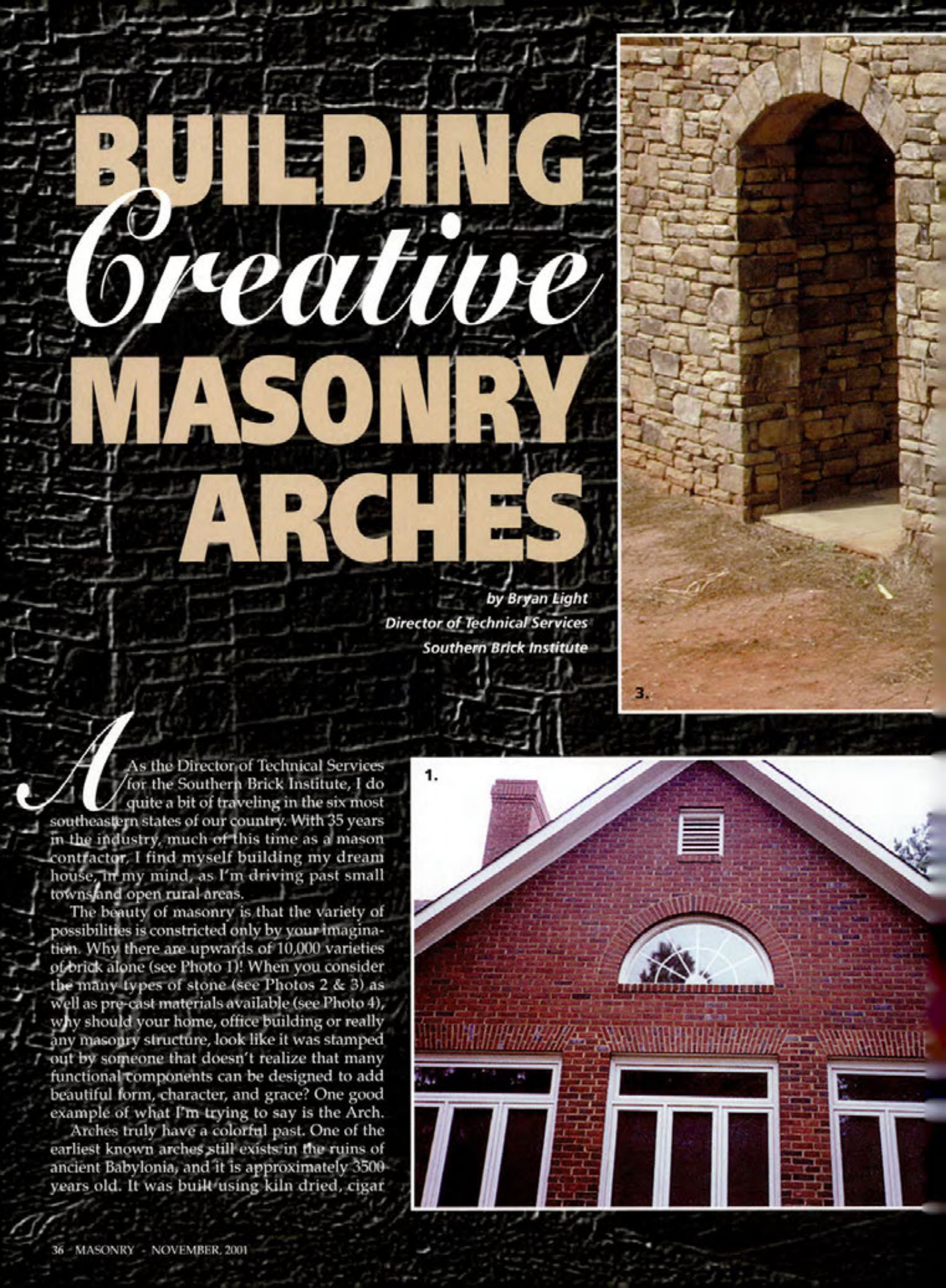 Masonry Magazine November 2001 Page. 36