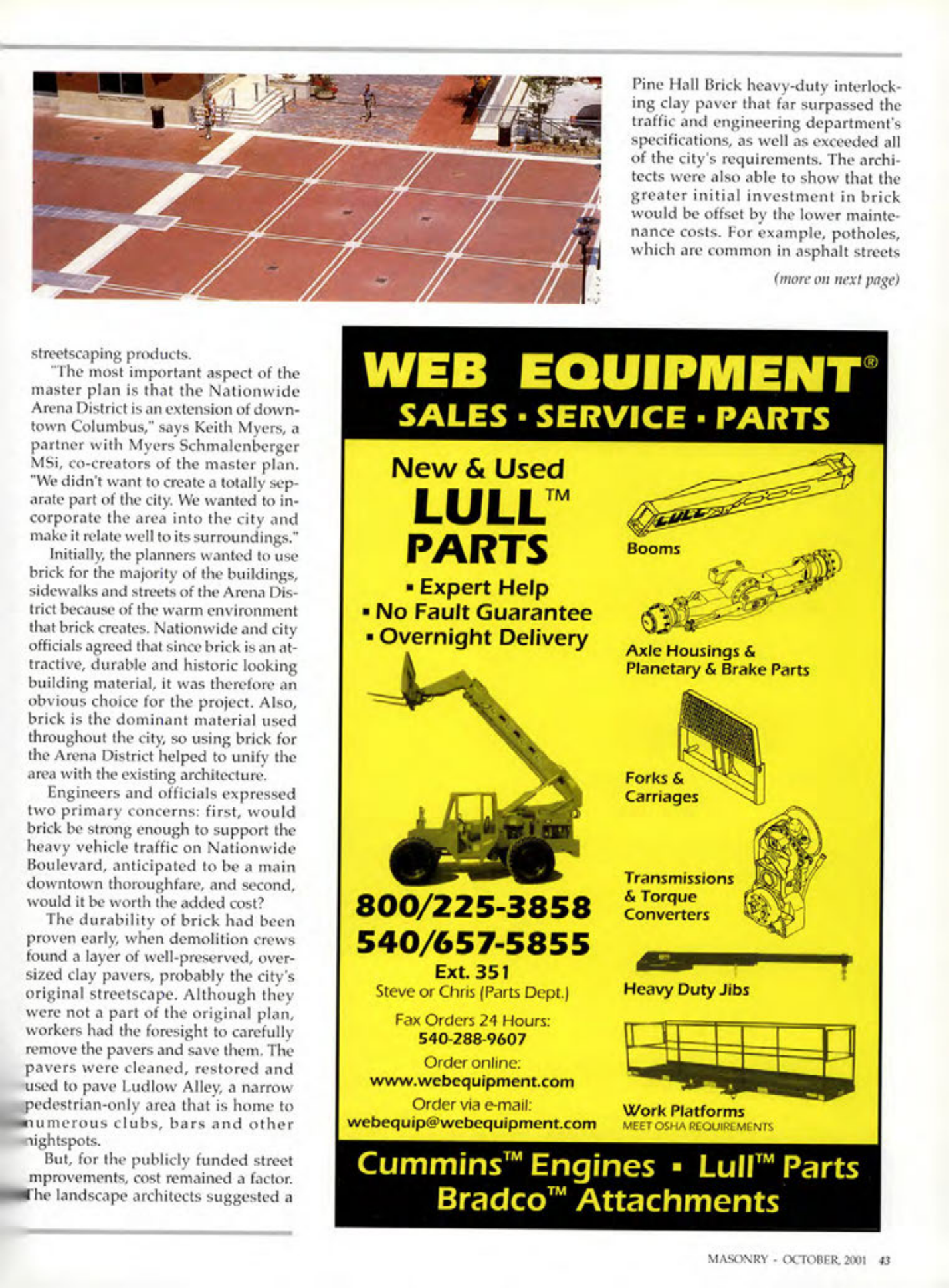 Masonry Magazine October 2001 Page. 43