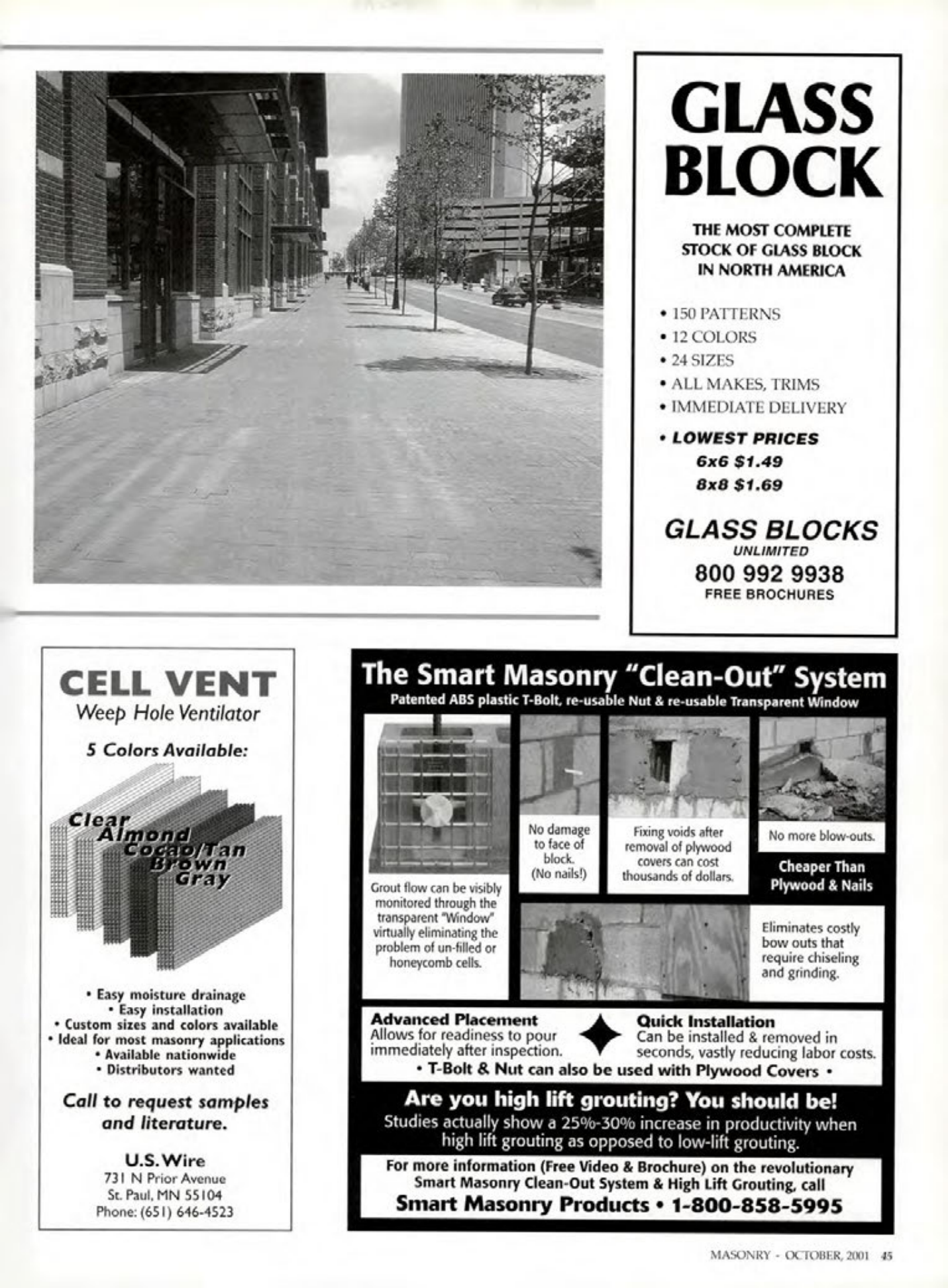 Masonry Magazine October 2001 Page. 45