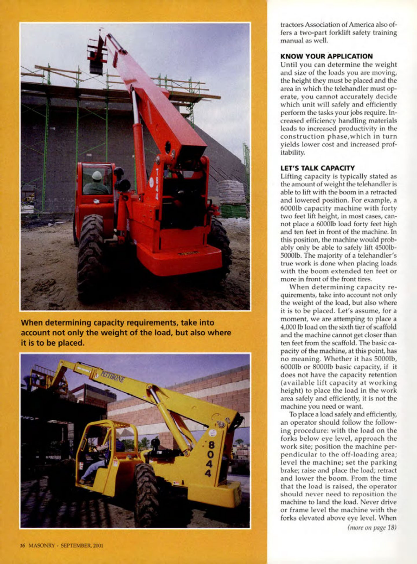 Masonry Magazine September 2001 Page. 16