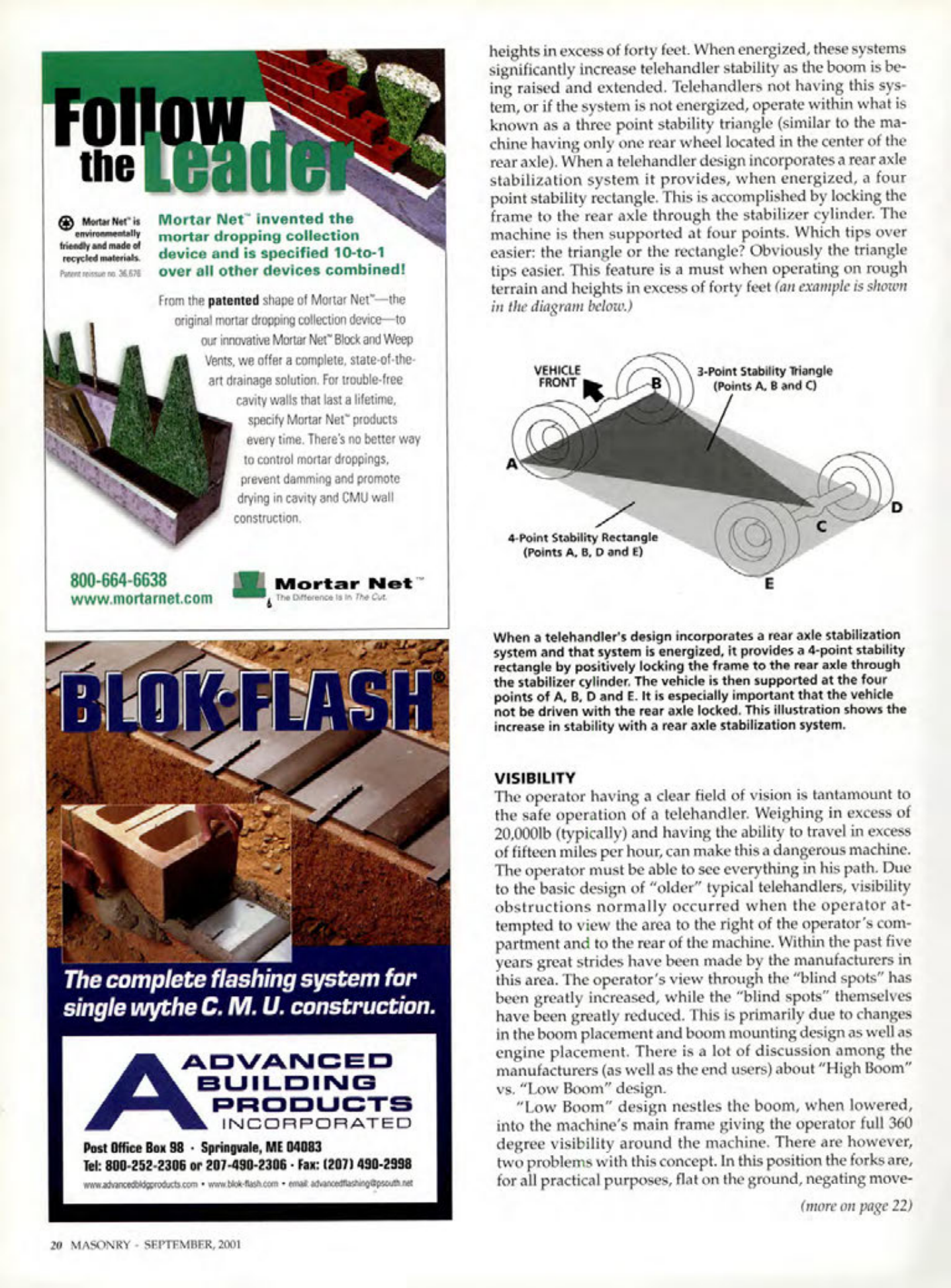 Masonry Magazine September 2001 Page. 20
