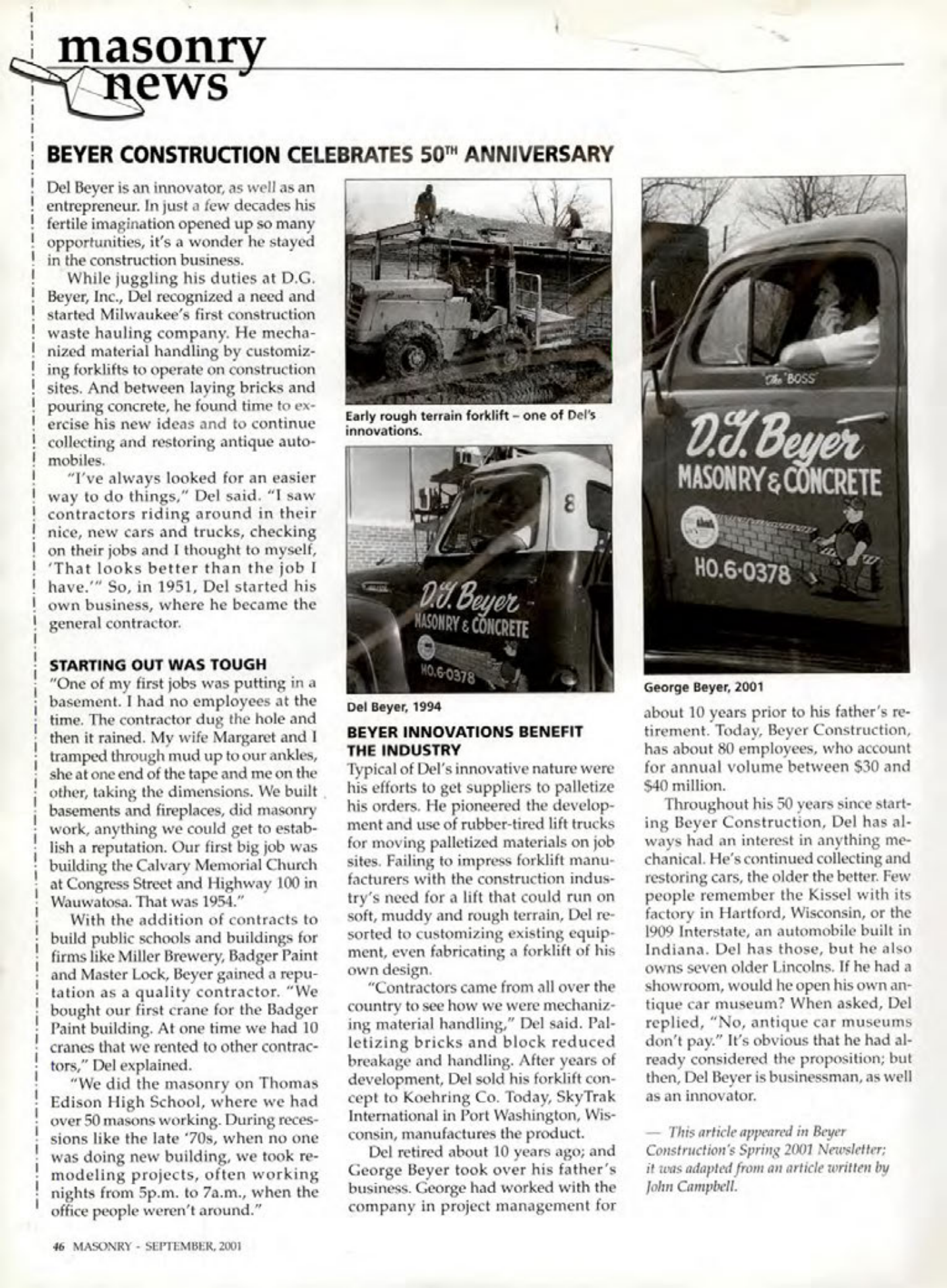 Masonry Magazine September 2001 Page. 46