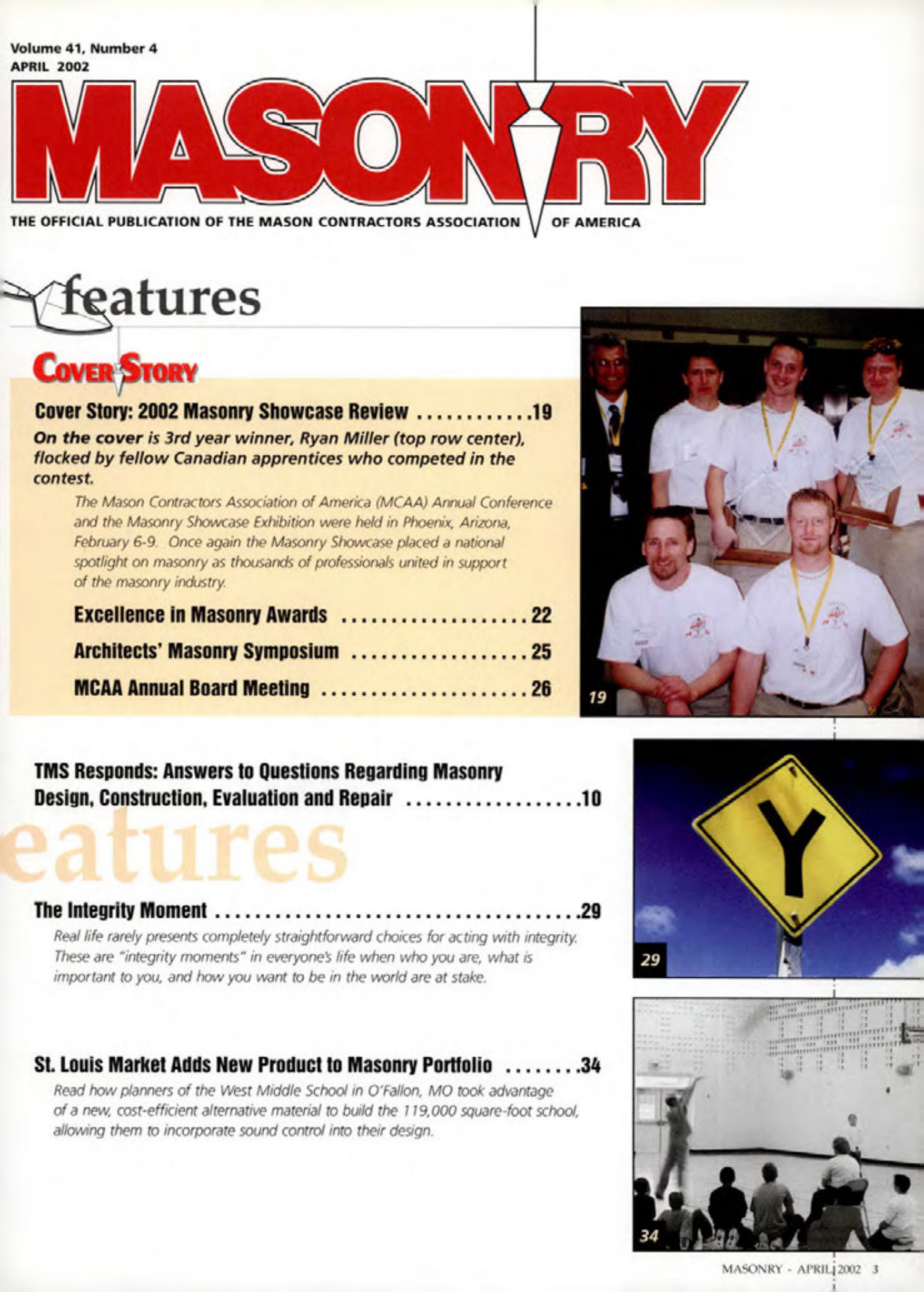 Masonry Magazine April 2002 Page. 3