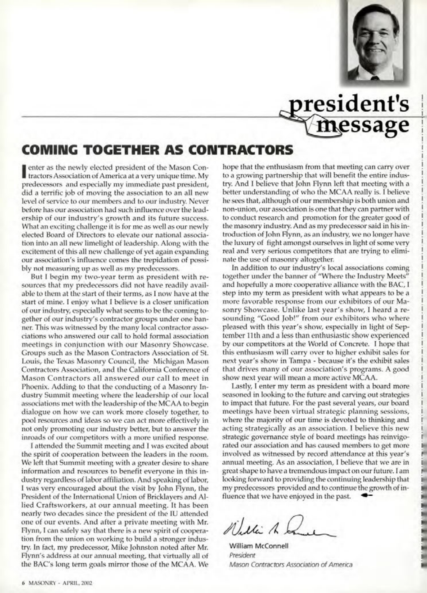 Masonry Magazine April 2002 Page. 6