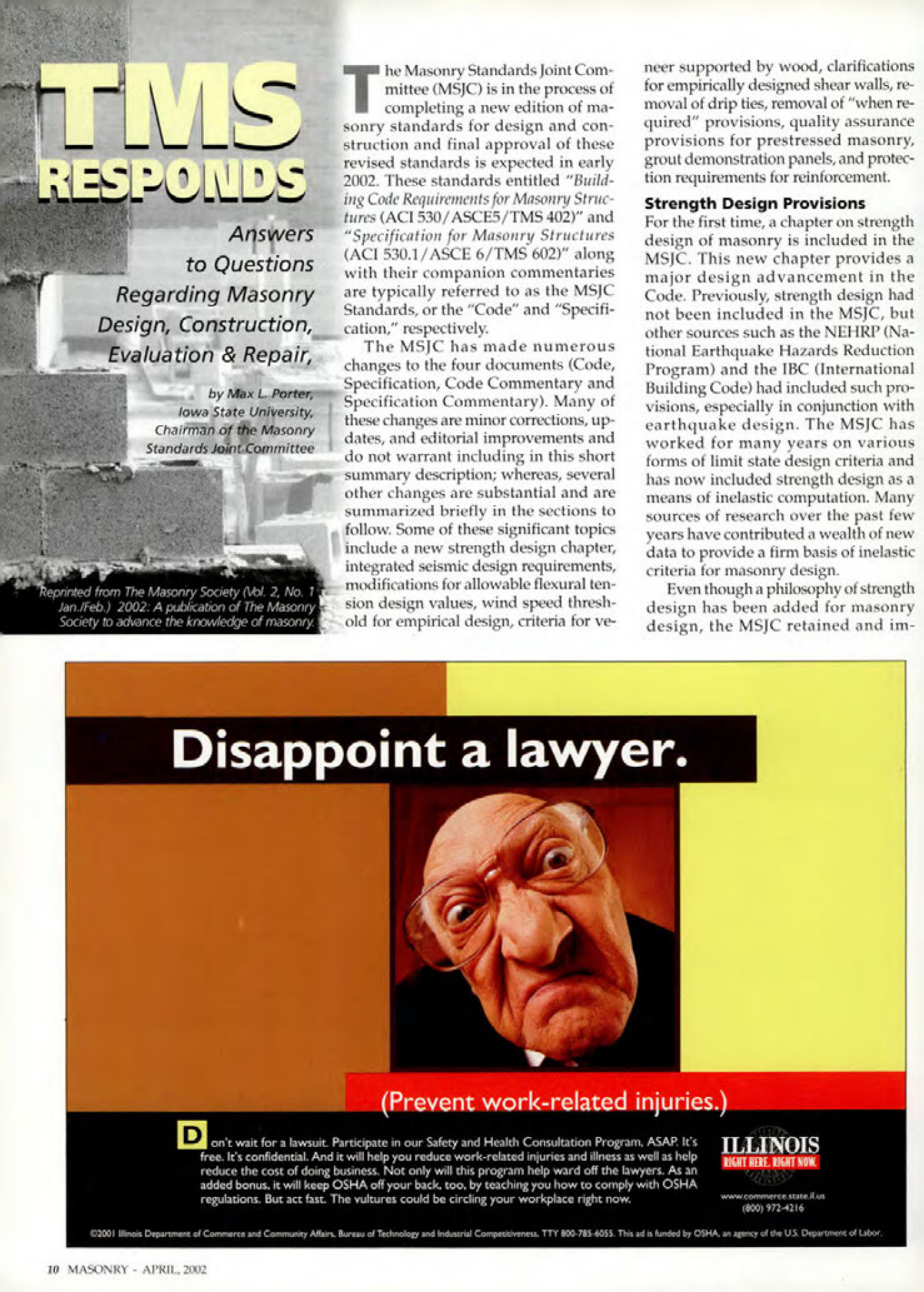 Masonry Magazine April 2002 Page. 10