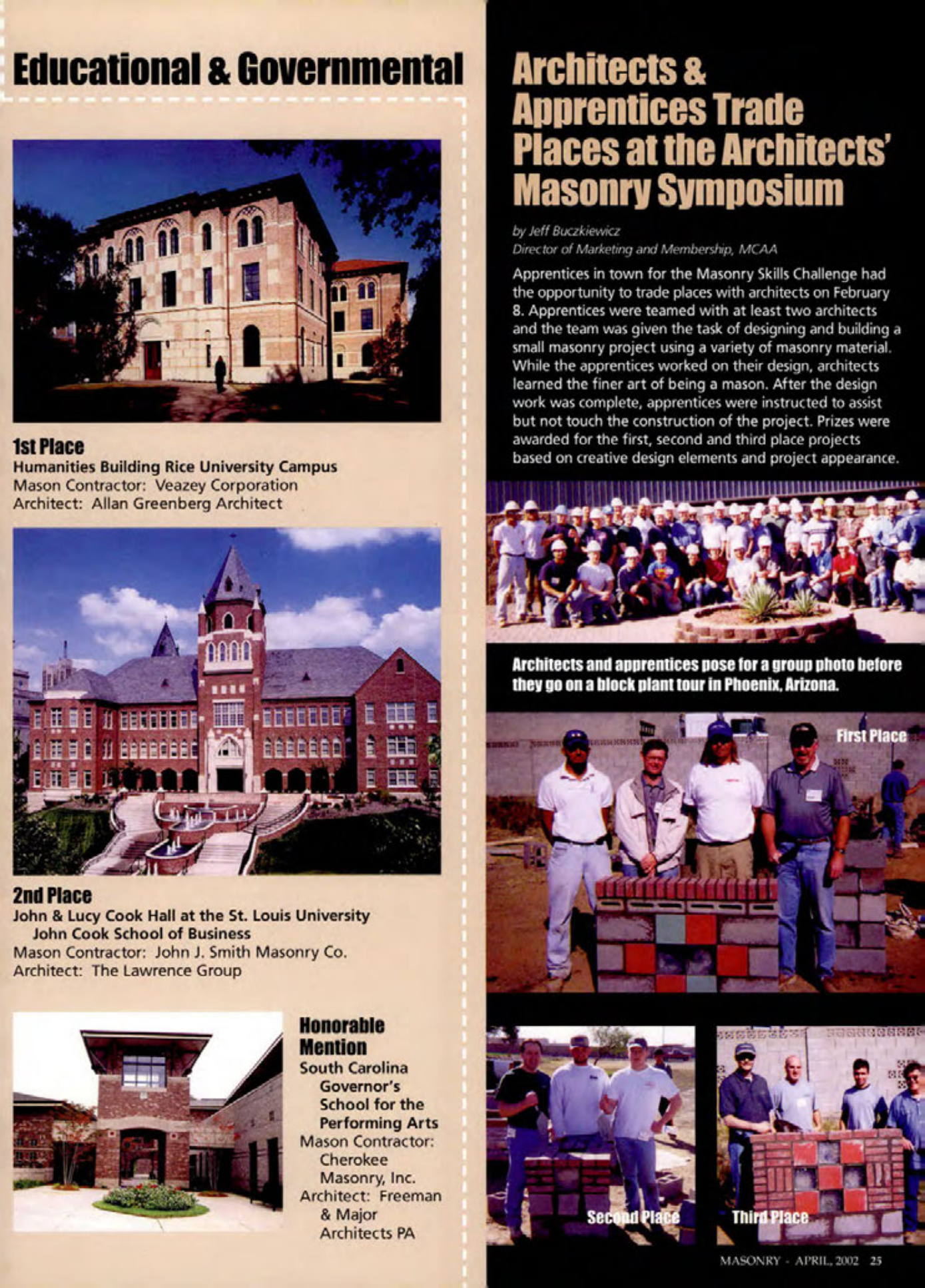 Masonry Magazine April 2002 Page. 25