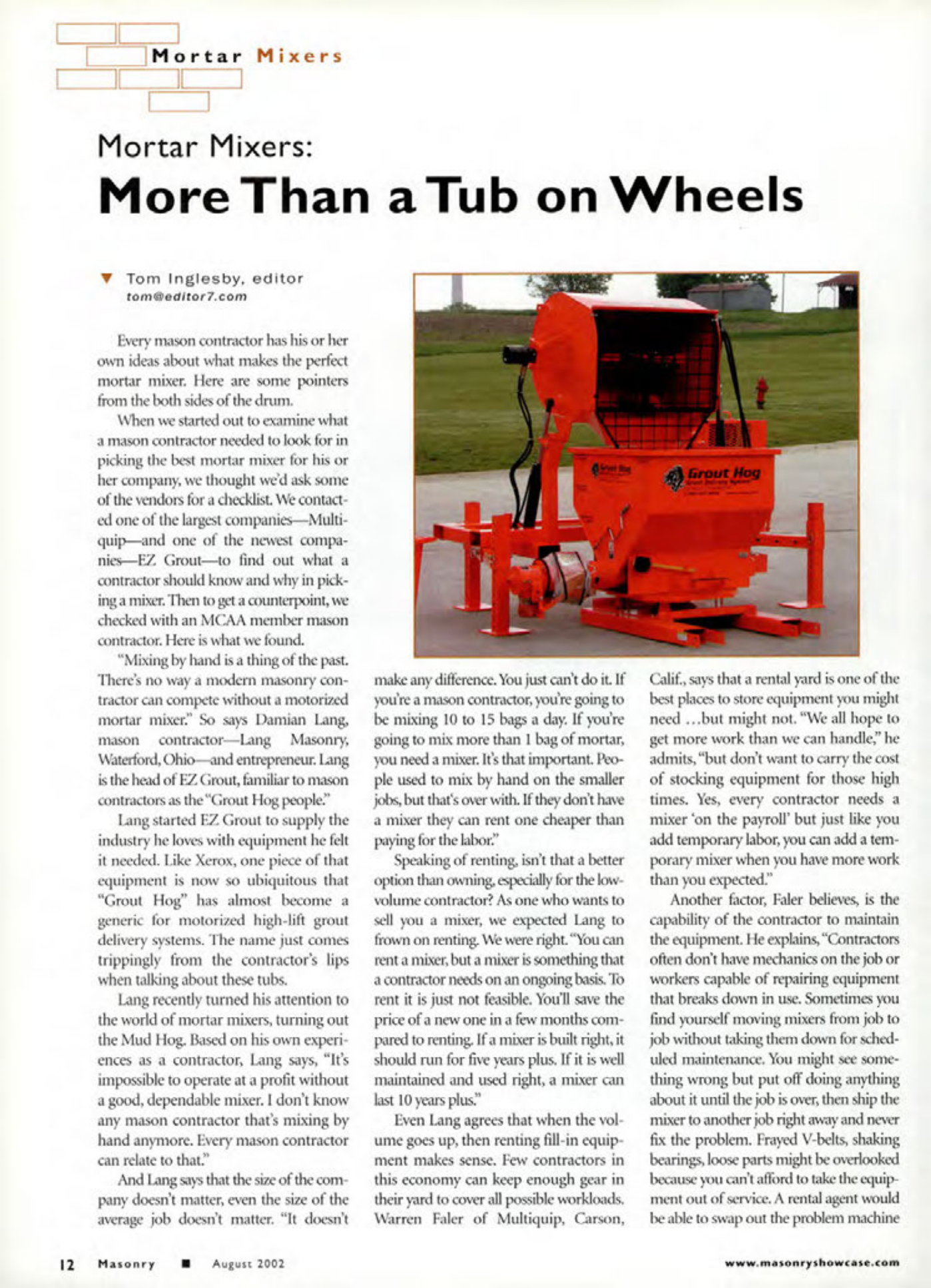 Masonry Magazine August 2002 Page. 14
