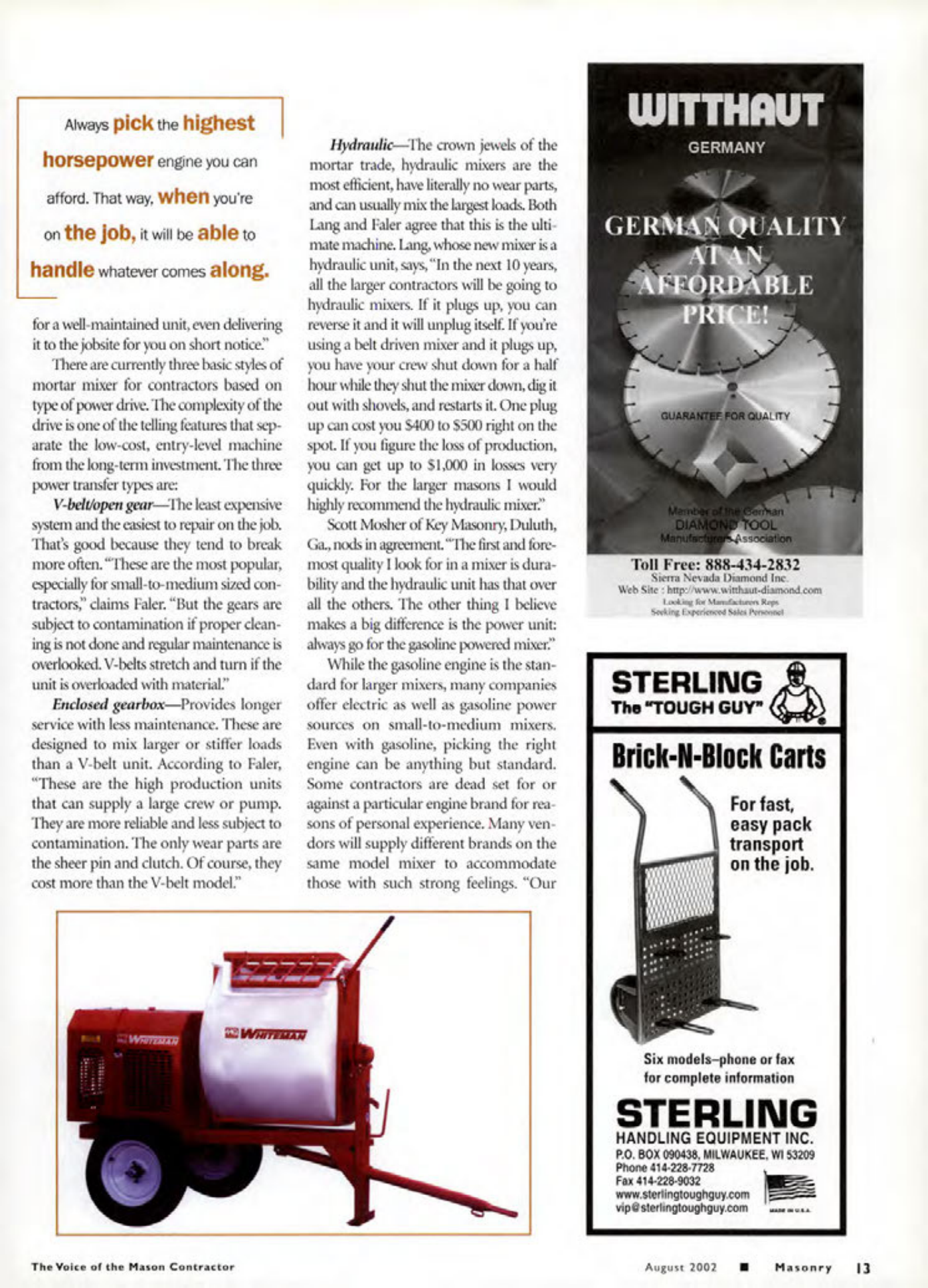 Masonry Magazine August 2002 Page. 15