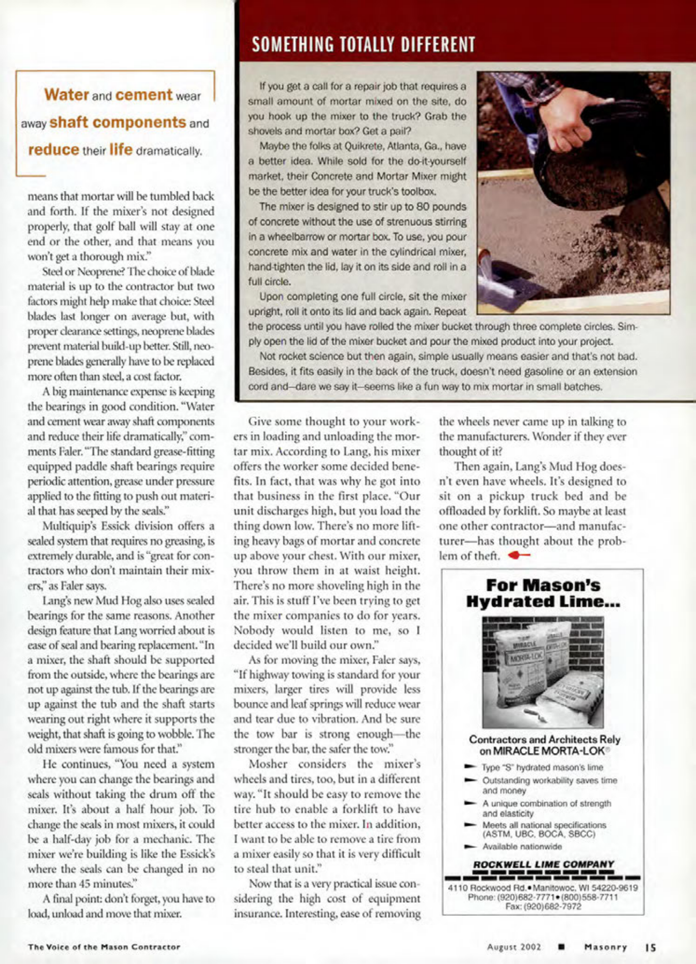 Masonry Magazine August 2002 Page. 17