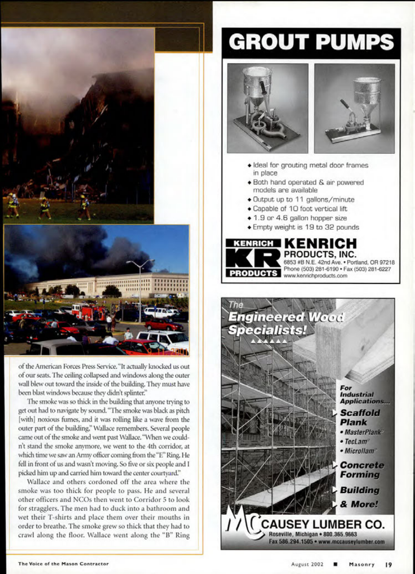 Masonry Magazine August 2002 Page. 21