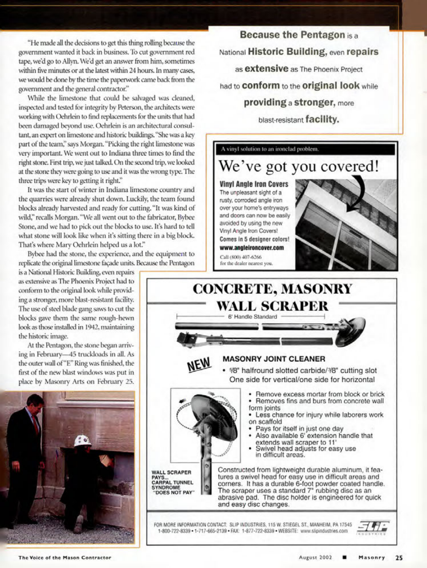 Masonry Magazine August 2002 Page. 27