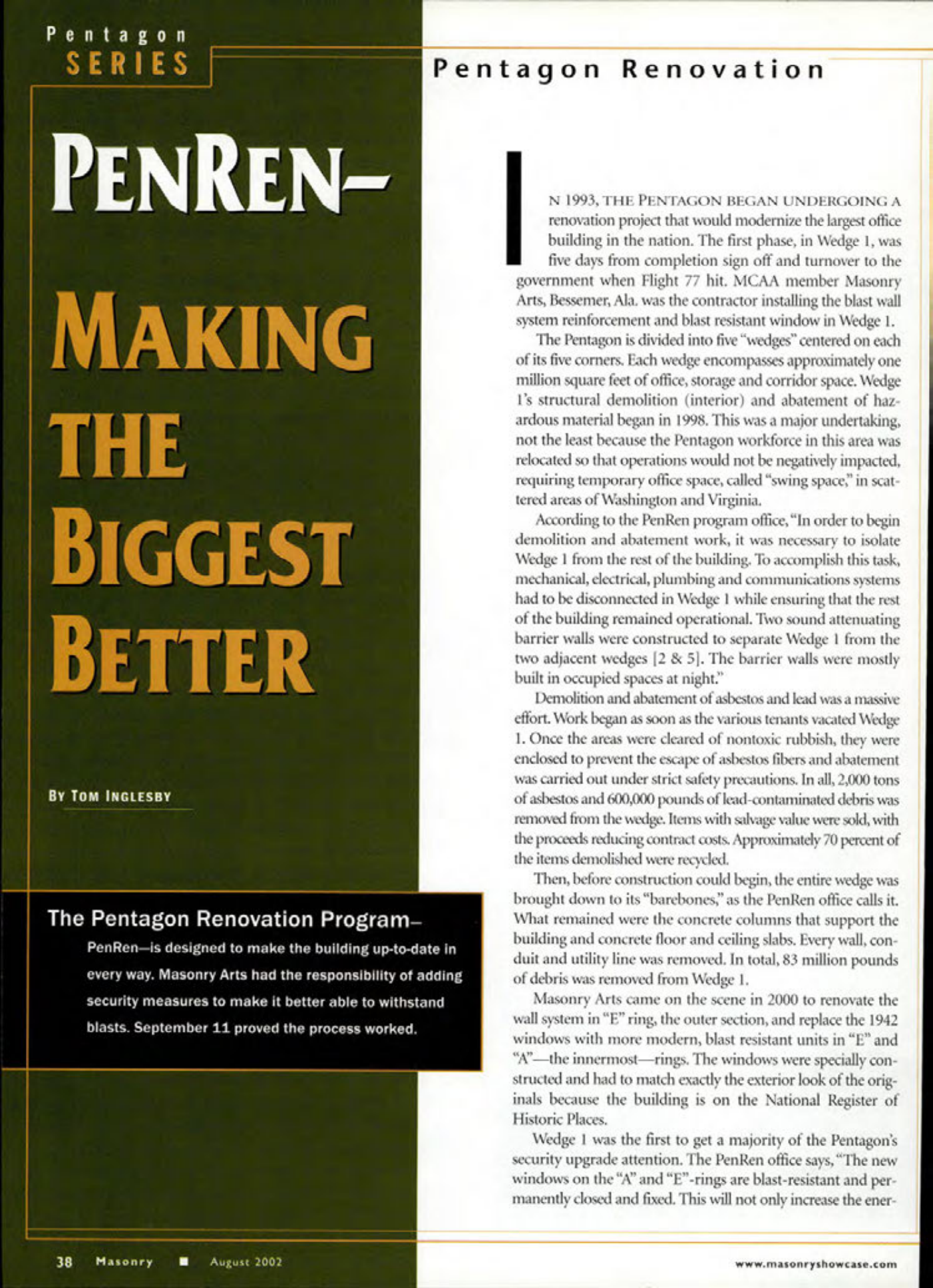 Masonry Magazine August 2002 Page. 40