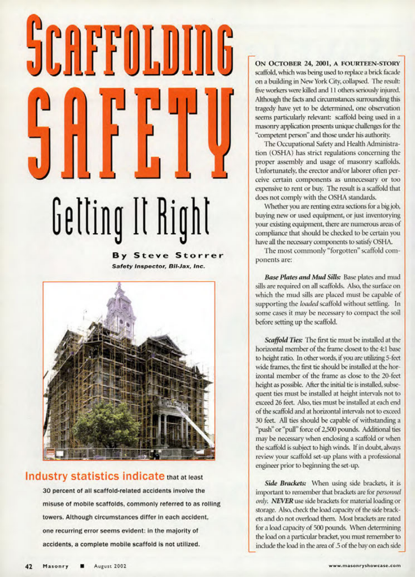Masonry Magazine August 2002 Page. 44