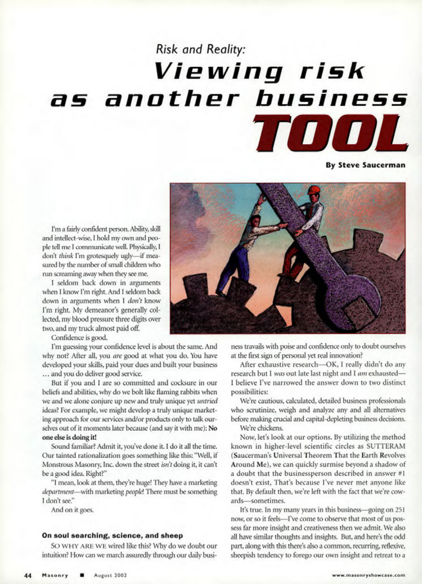 Masonry Magazine August 2002 Page. 46