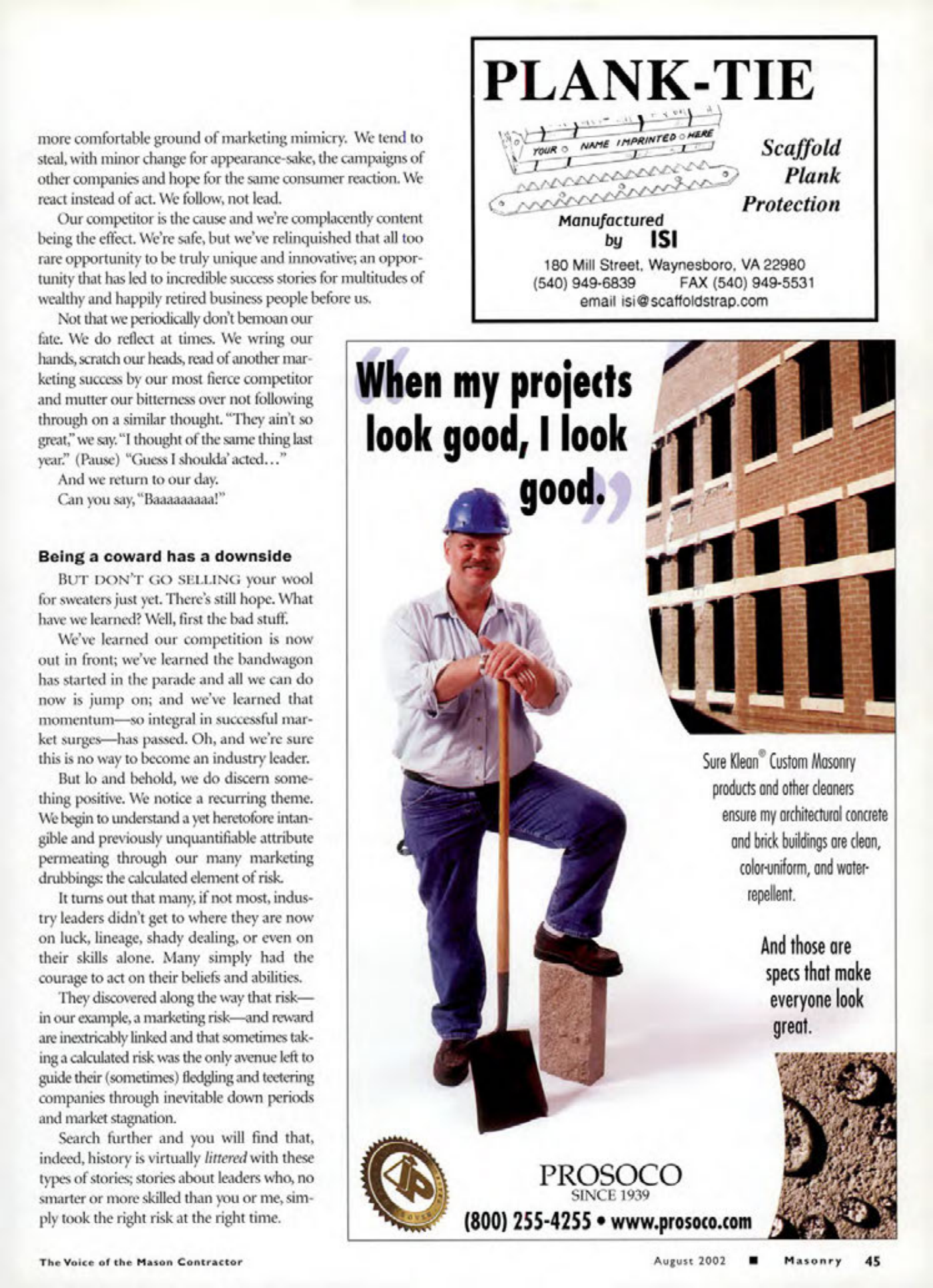 Masonry Magazine August 2002 Page. 47