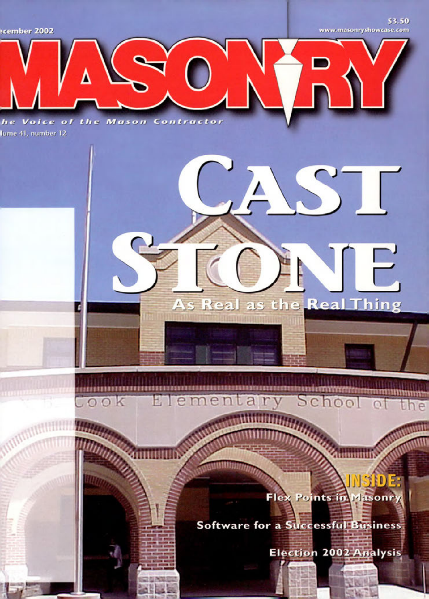 Masonry Magazine December 2002 Page. 1