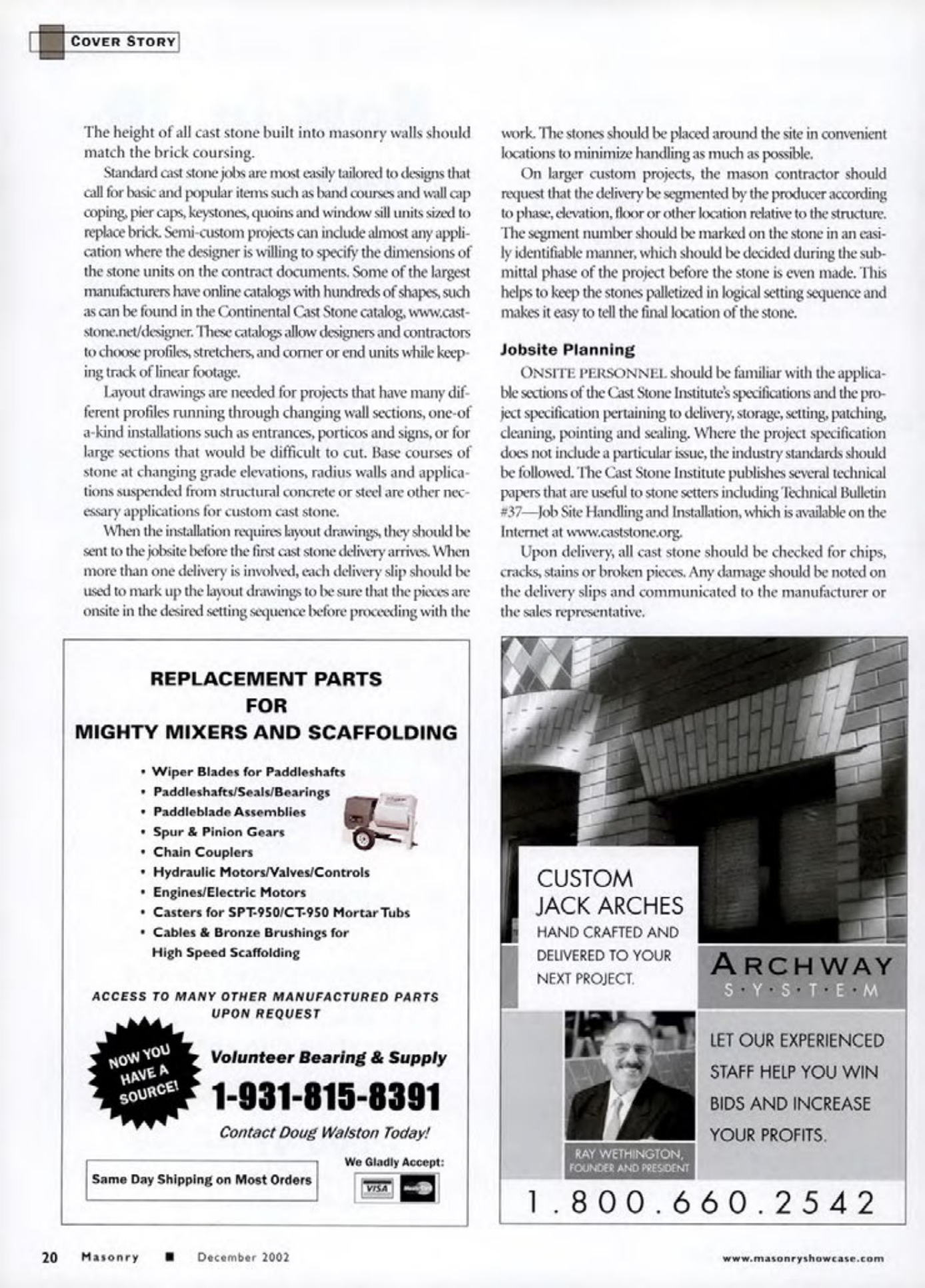 Masonry Magazine December 2002 Page. 22