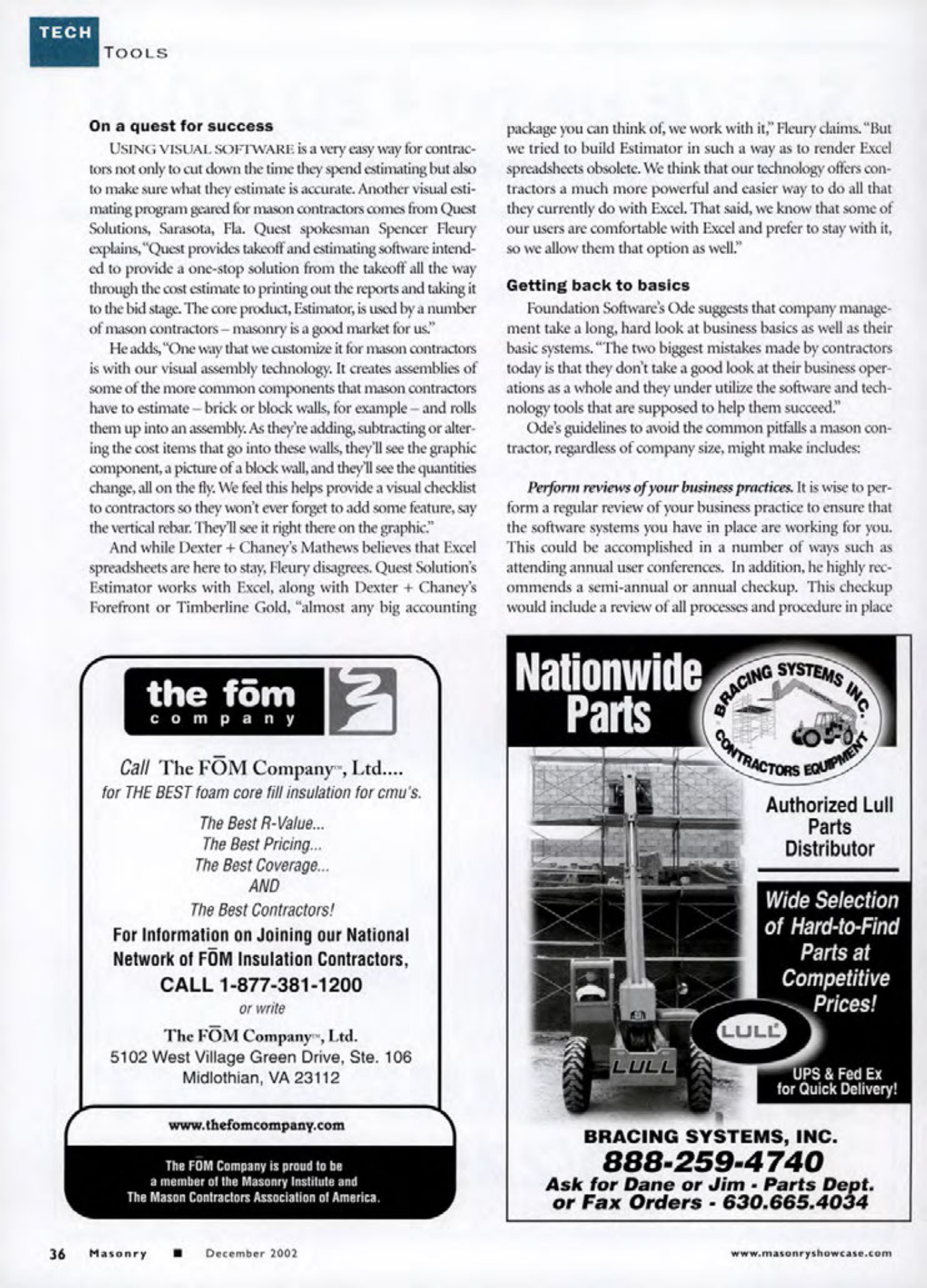 Masonry Magazine December 2002 Page. 38