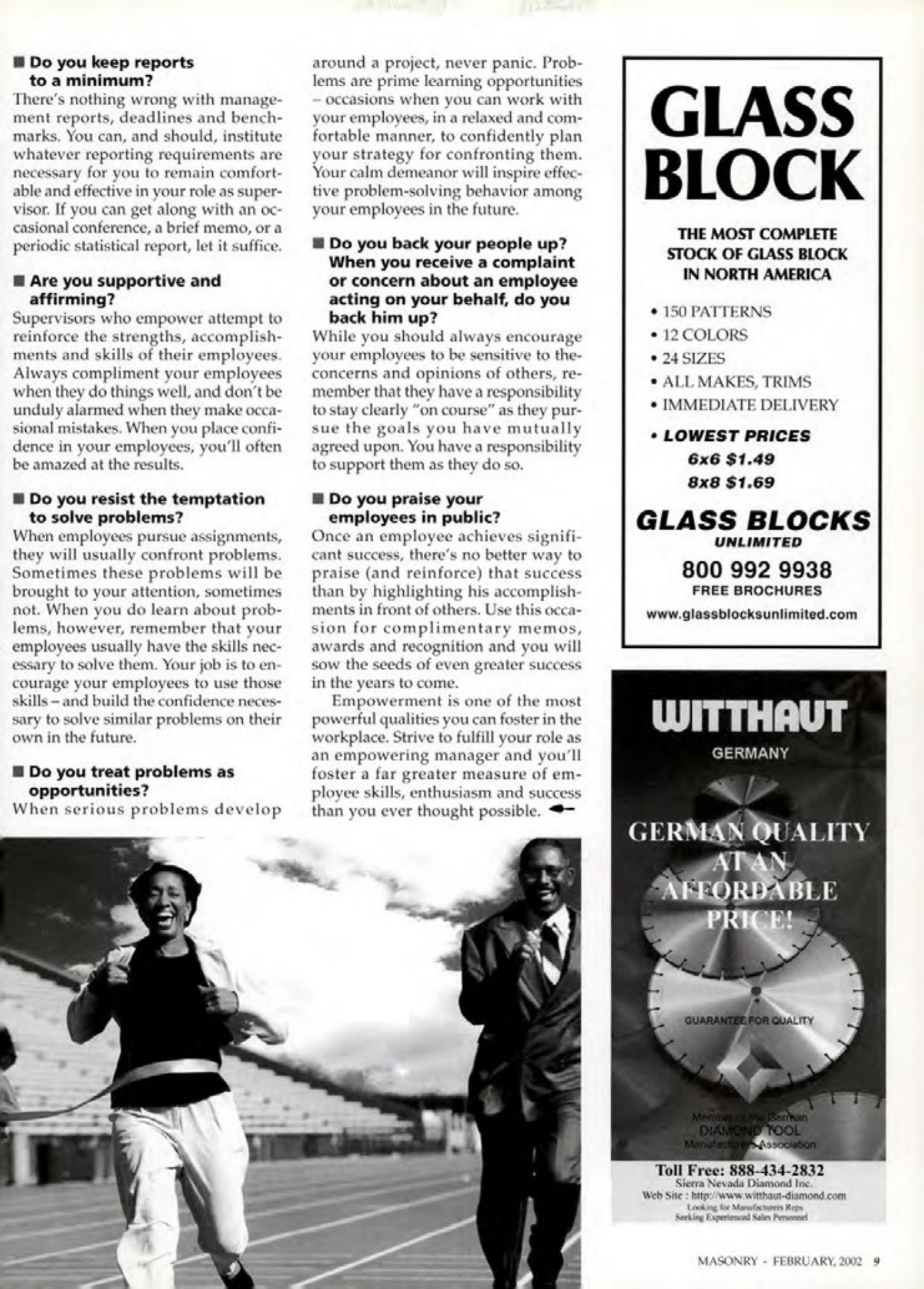 Masonry Magazine February 2002 Page. 9
