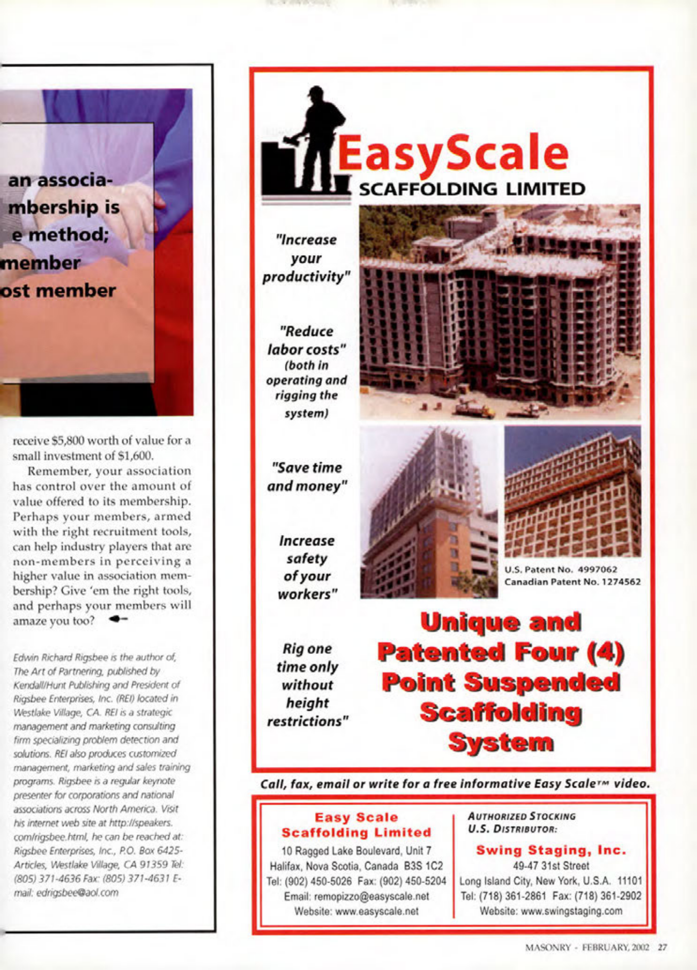 Masonry Magazine February 2002 Page. 27