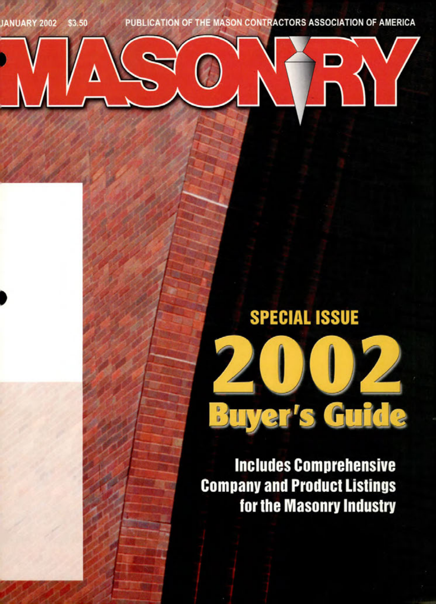 Masonry Magazine January 2002 Page. 1