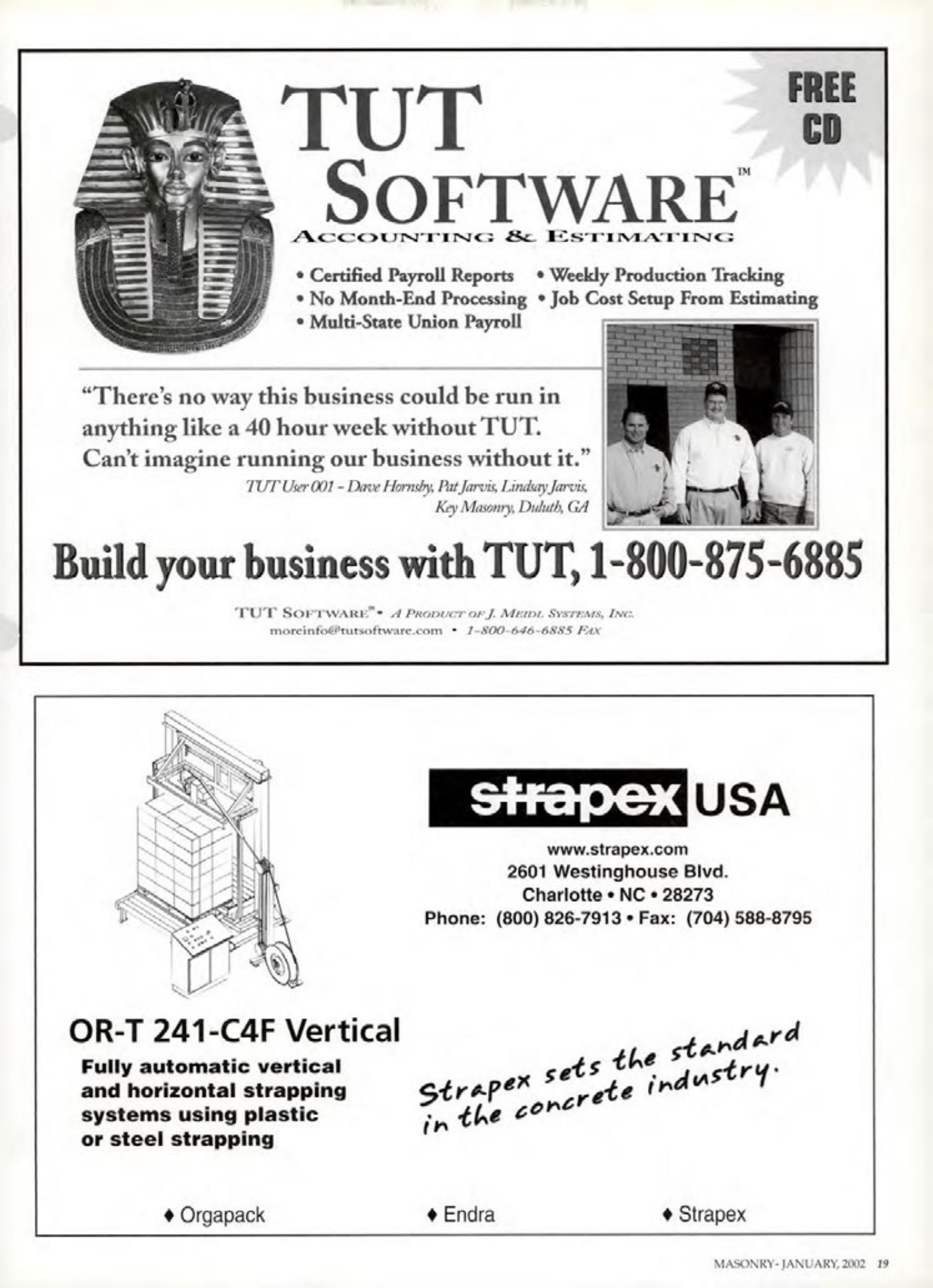 Masonry Magazine January 2002 Page. 19